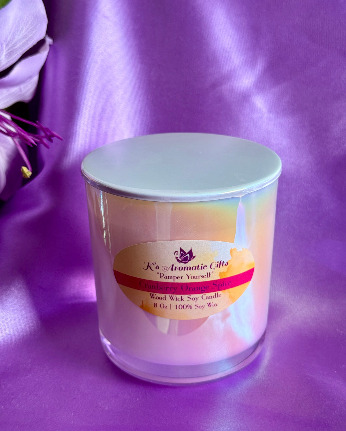 Cranberry Orange Spice Handcrafted Soy Candle