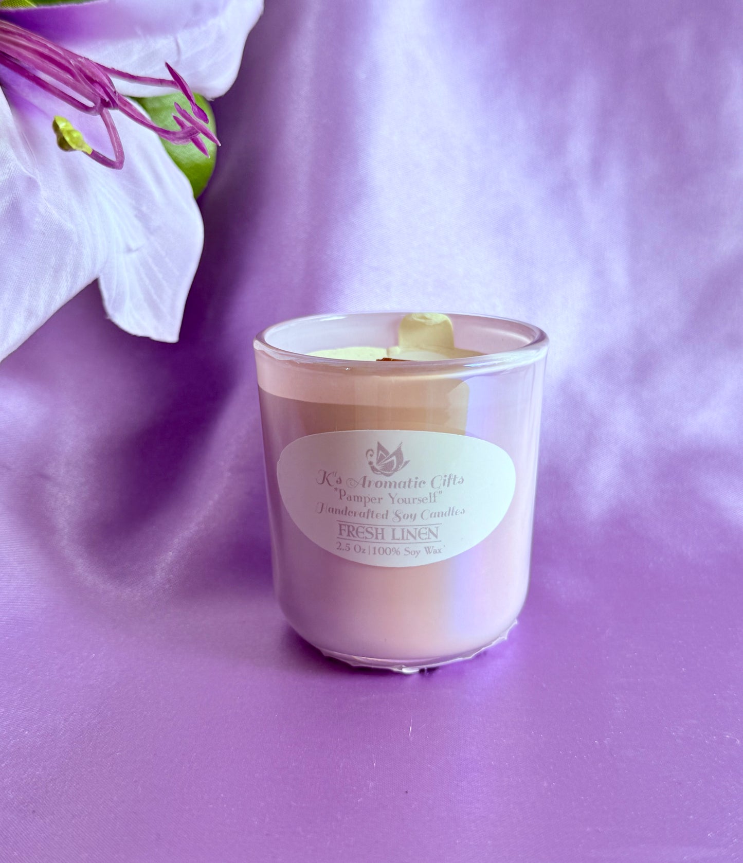 Fresh Linen Handcrafted Soy Candle