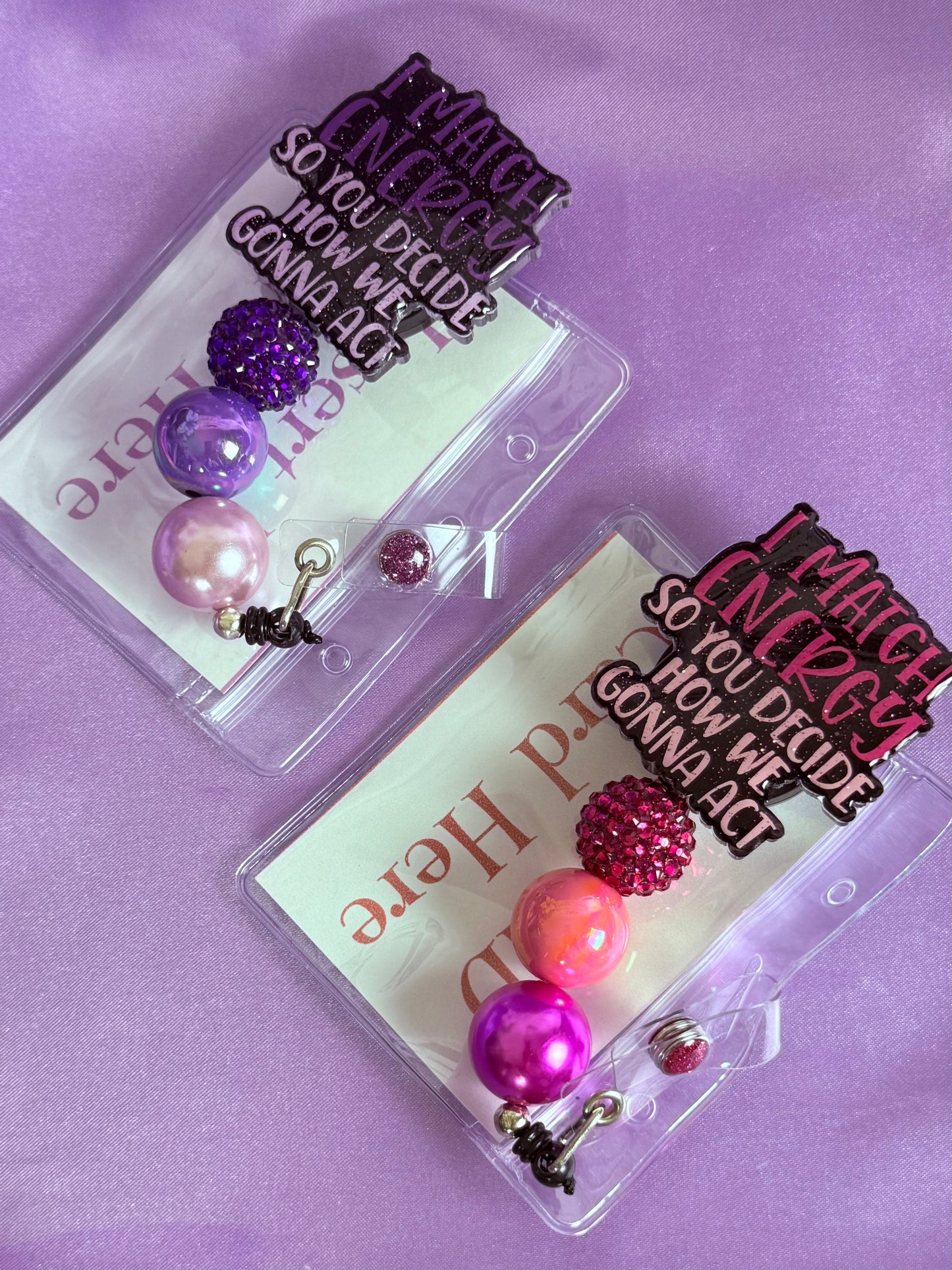 Beaded Badge Reel