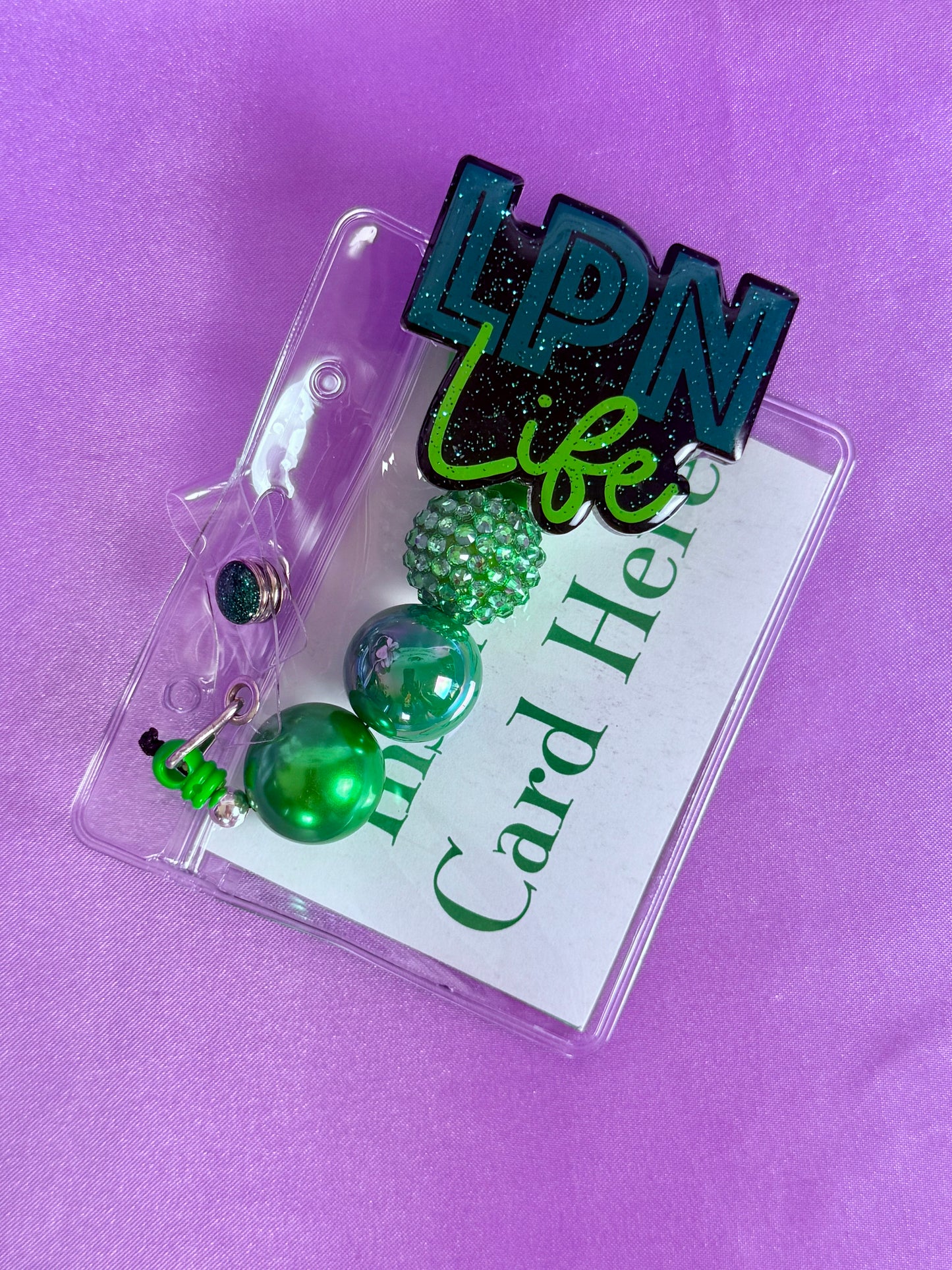 Beaded Badge Reel