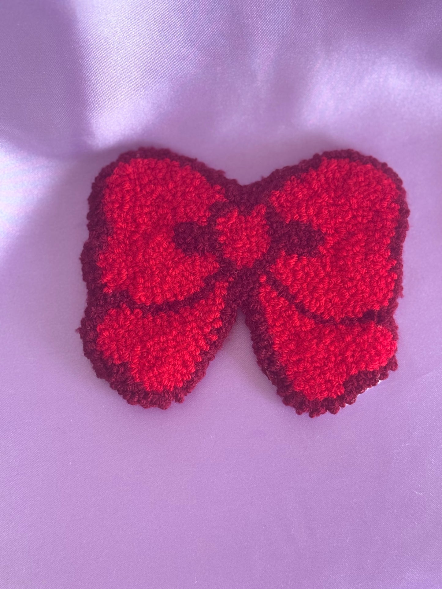 Bow Punch Needle Mug Coasters