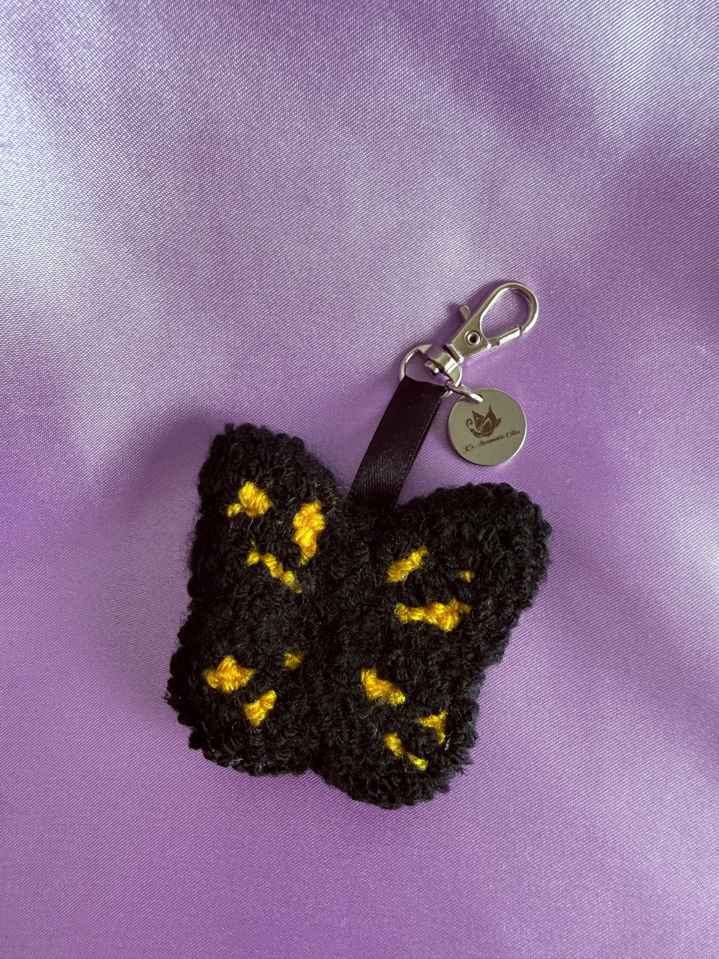 Butterfly Punch Needle Bag Charms