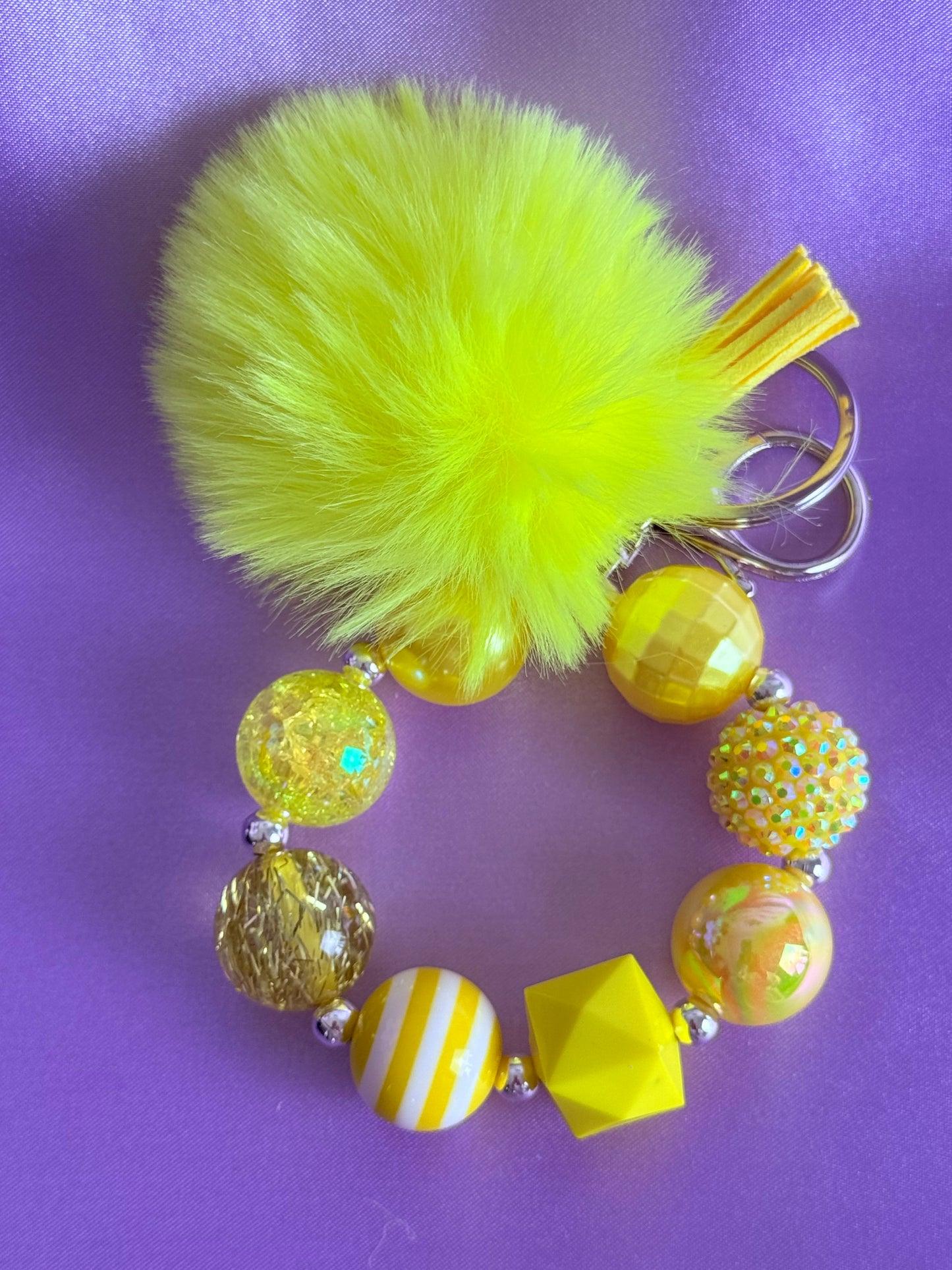 Beaded Keychain Wristlet