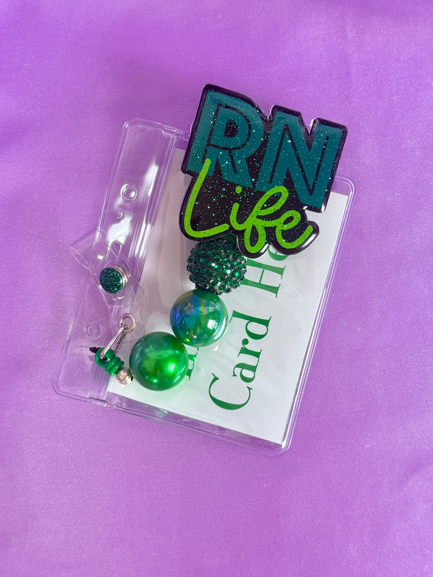 Beaded Badge Reel