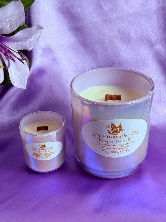 Bourbon Vanilla Handcrafted Soy Candle