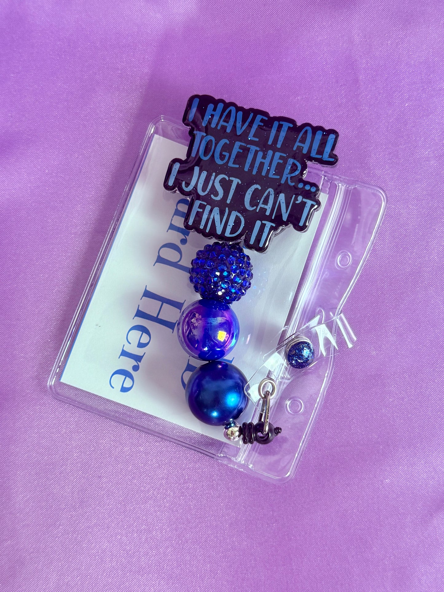 Beaded Badge Reel
