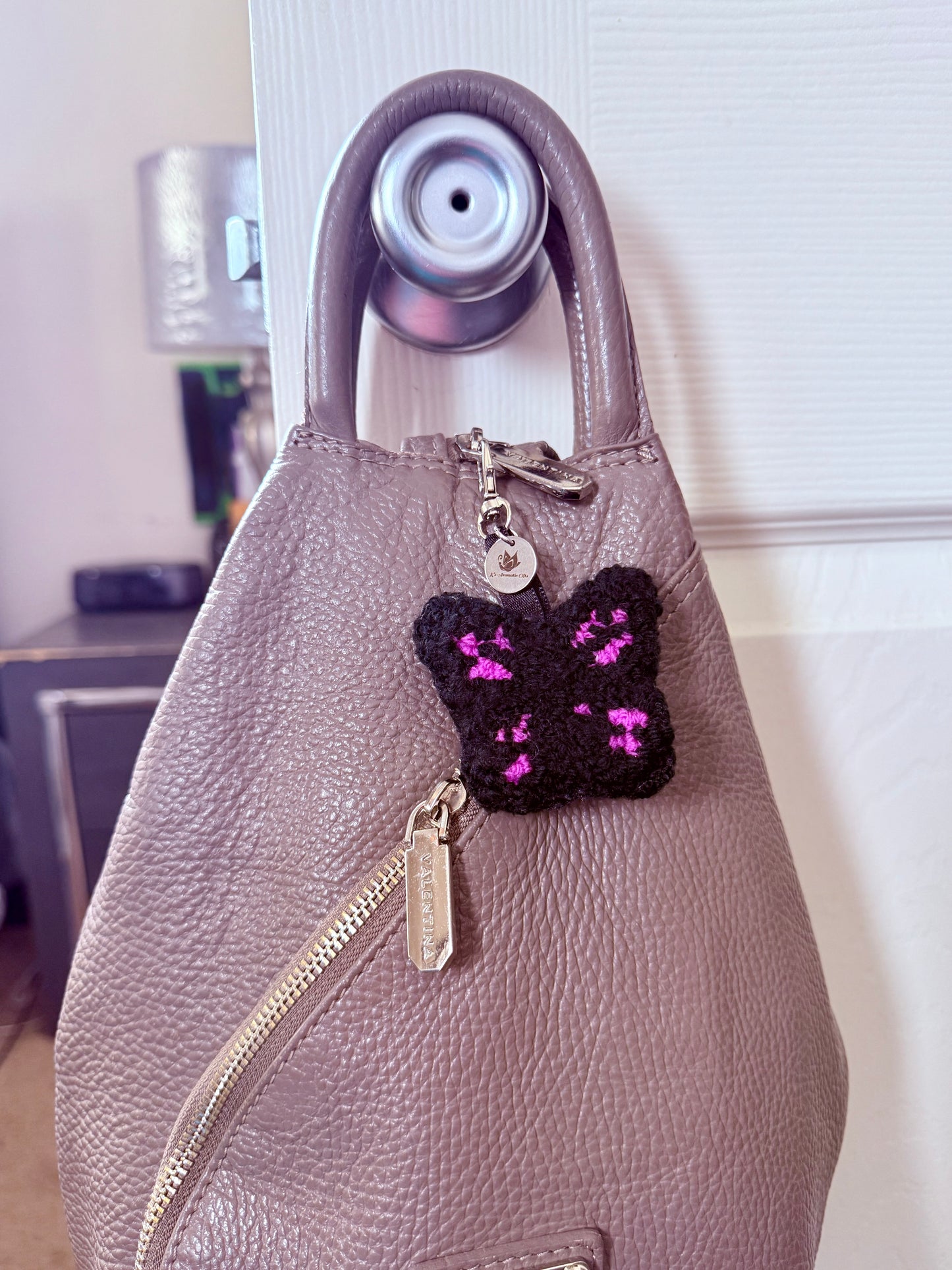 Butterfly Punch Needle Bag Charms