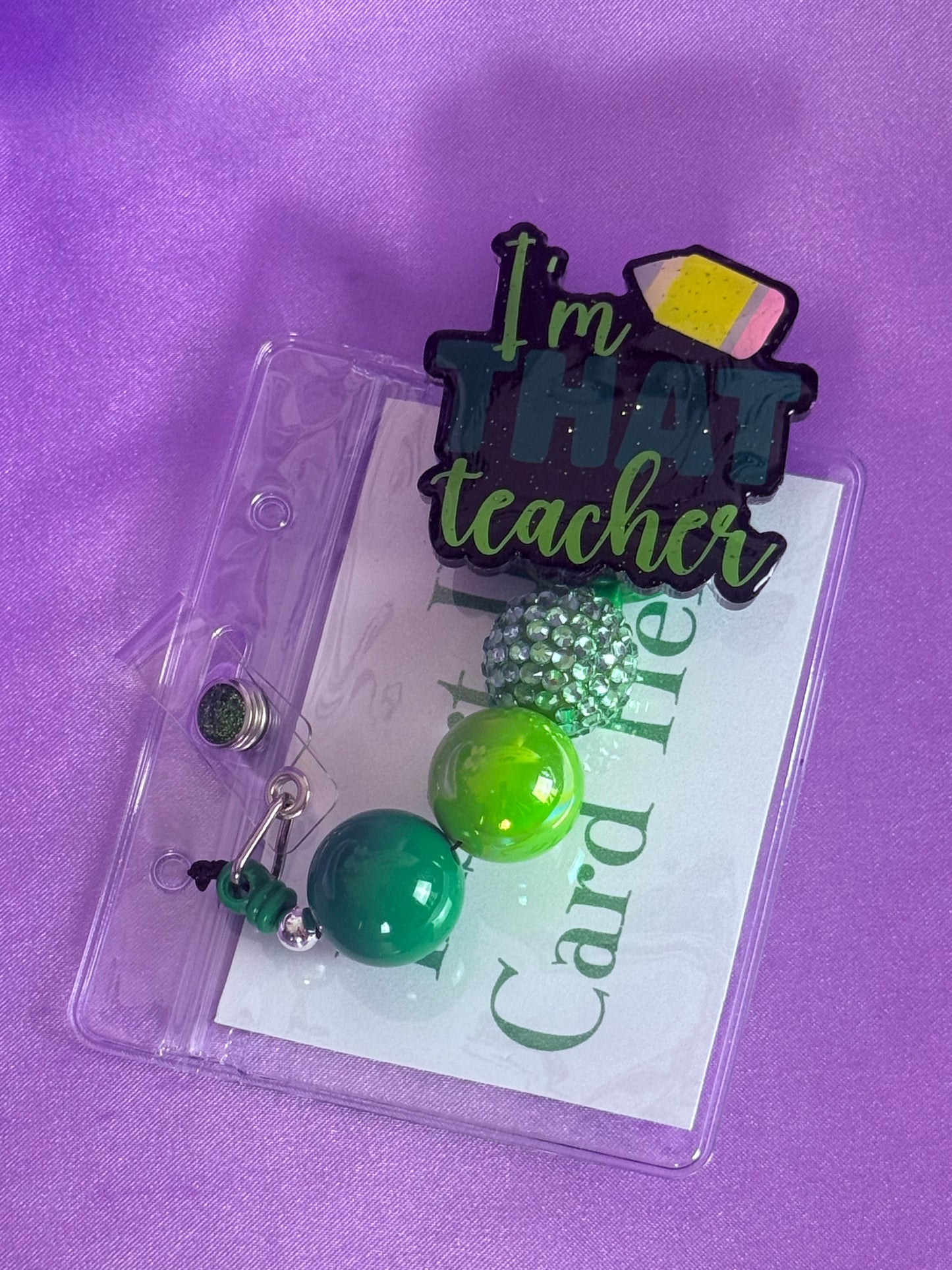 Beaded Badge Reel