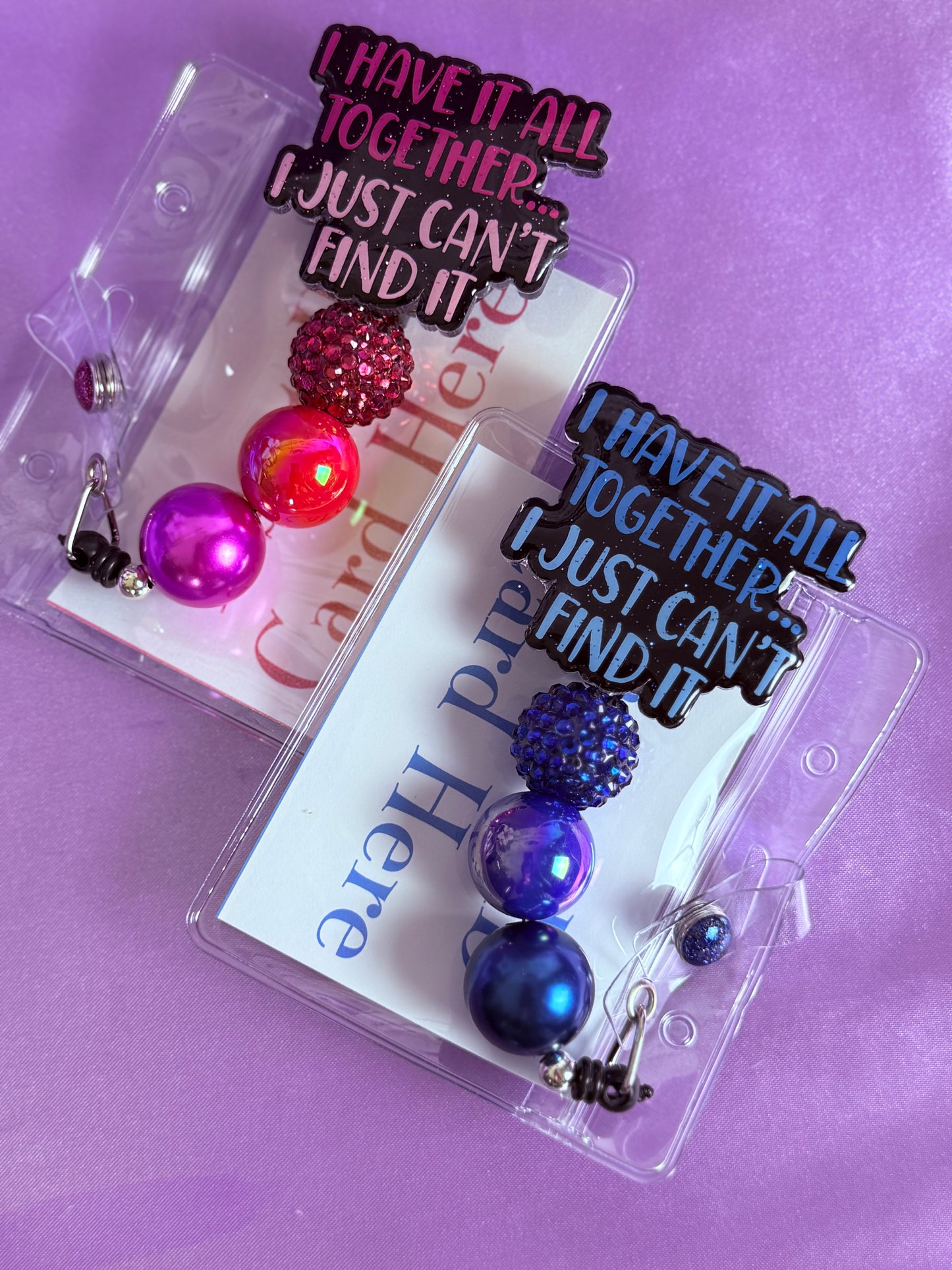 Beaded Badge Reel
