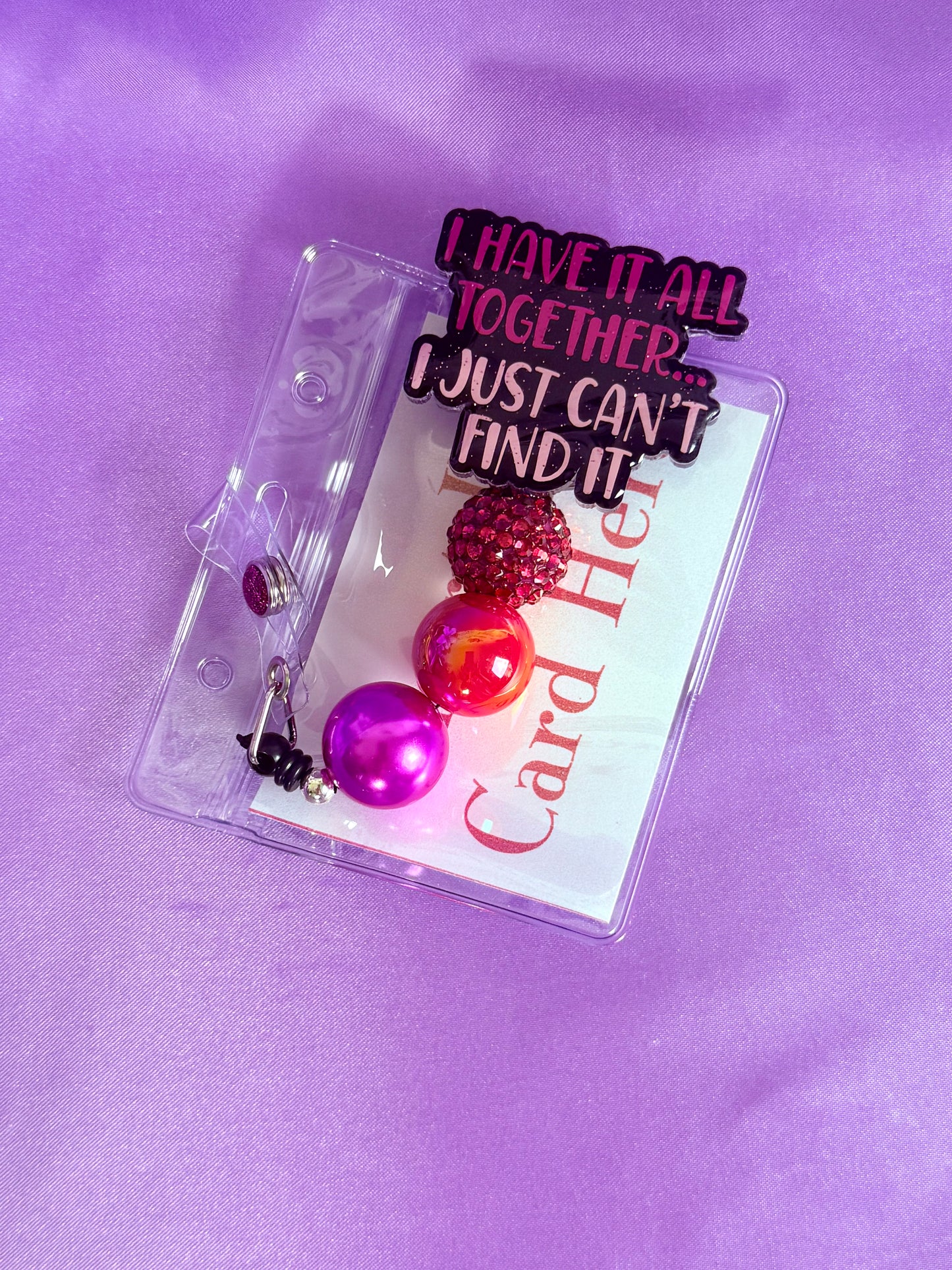 Beaded Badge Reel