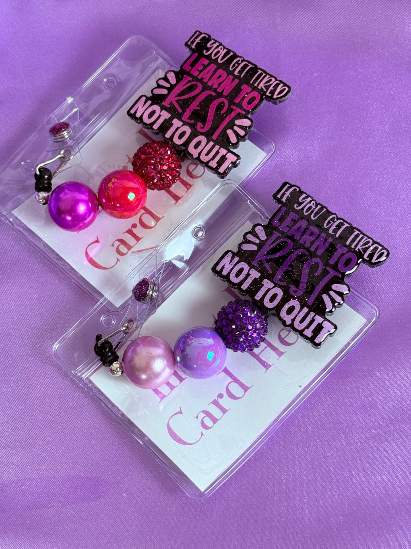 Beaded Badge Reel