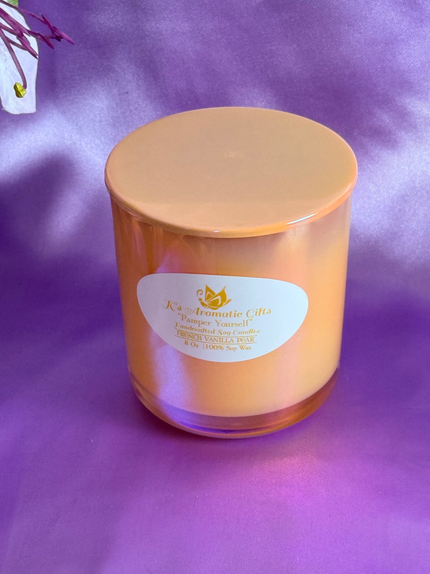 French Vanilla Pear Handcrafted Soy Candle