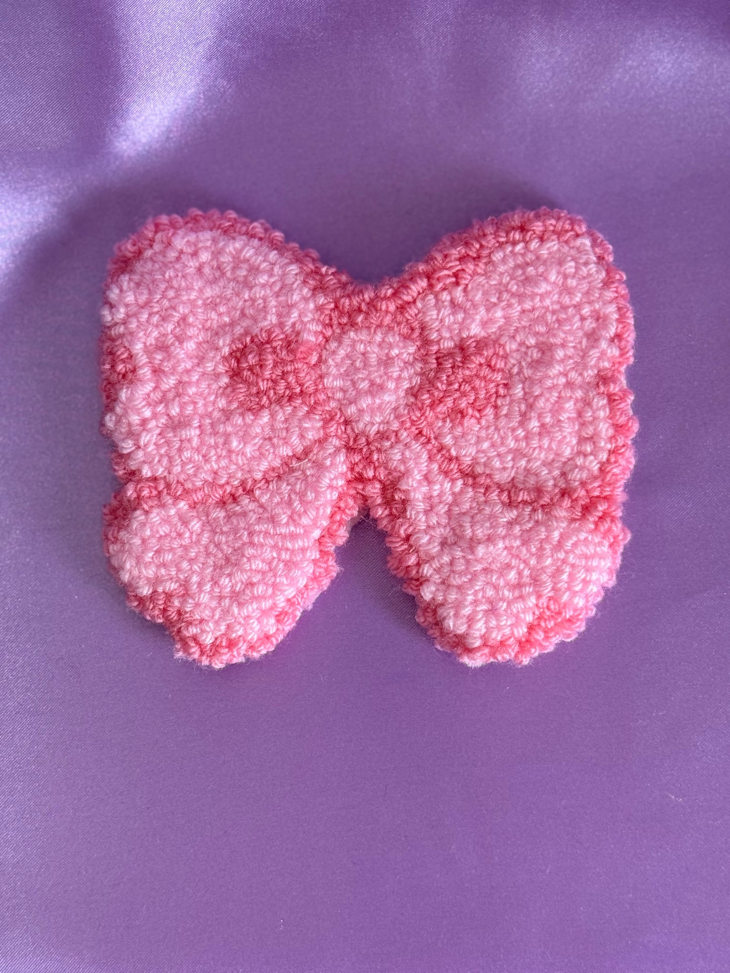 Bow Punch Needle Mug Coasters