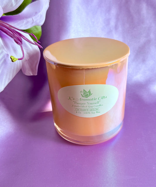 Cucumber Melon Handcrafted Soy Candle
