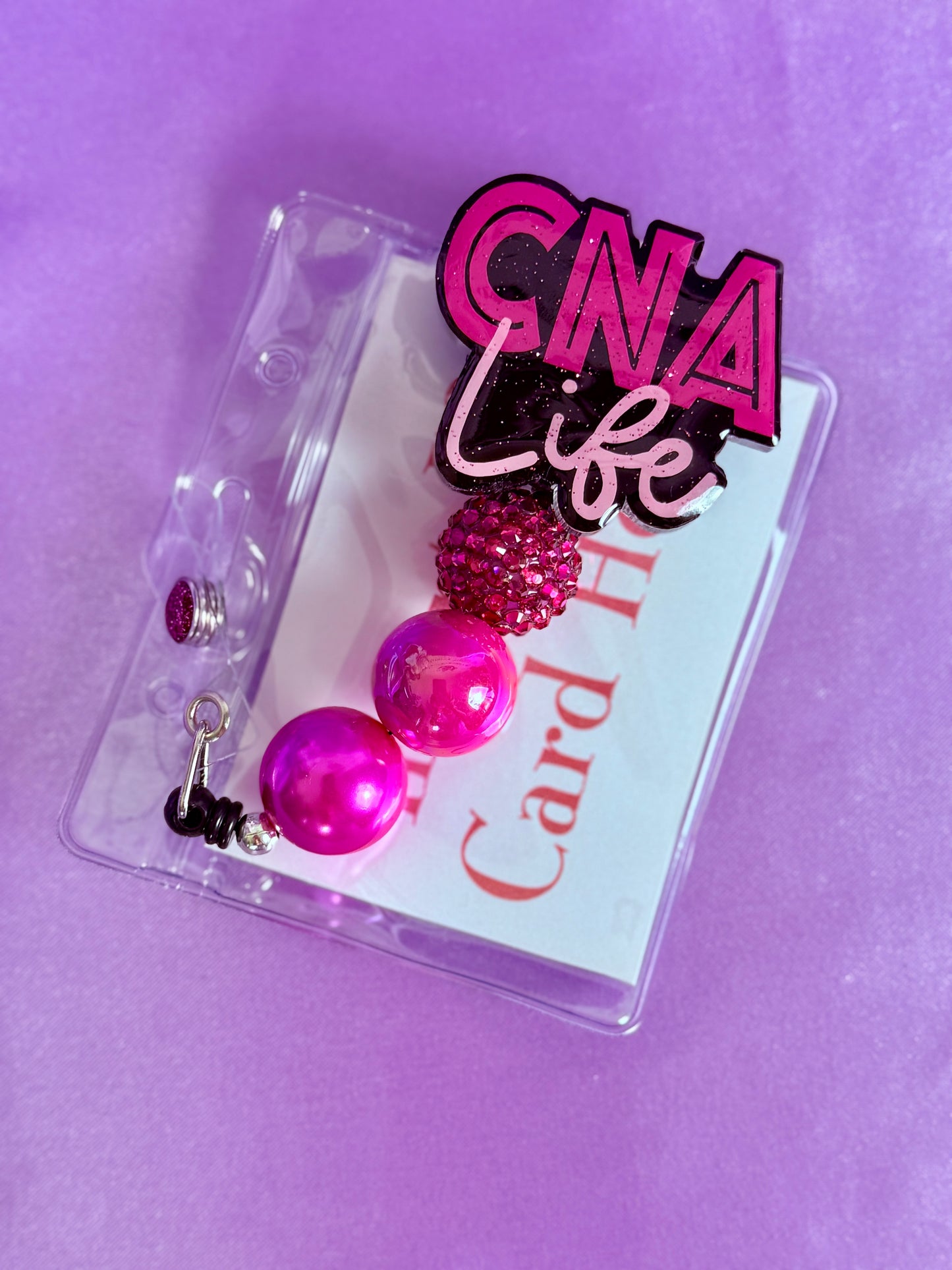 Beaded Badge Reel