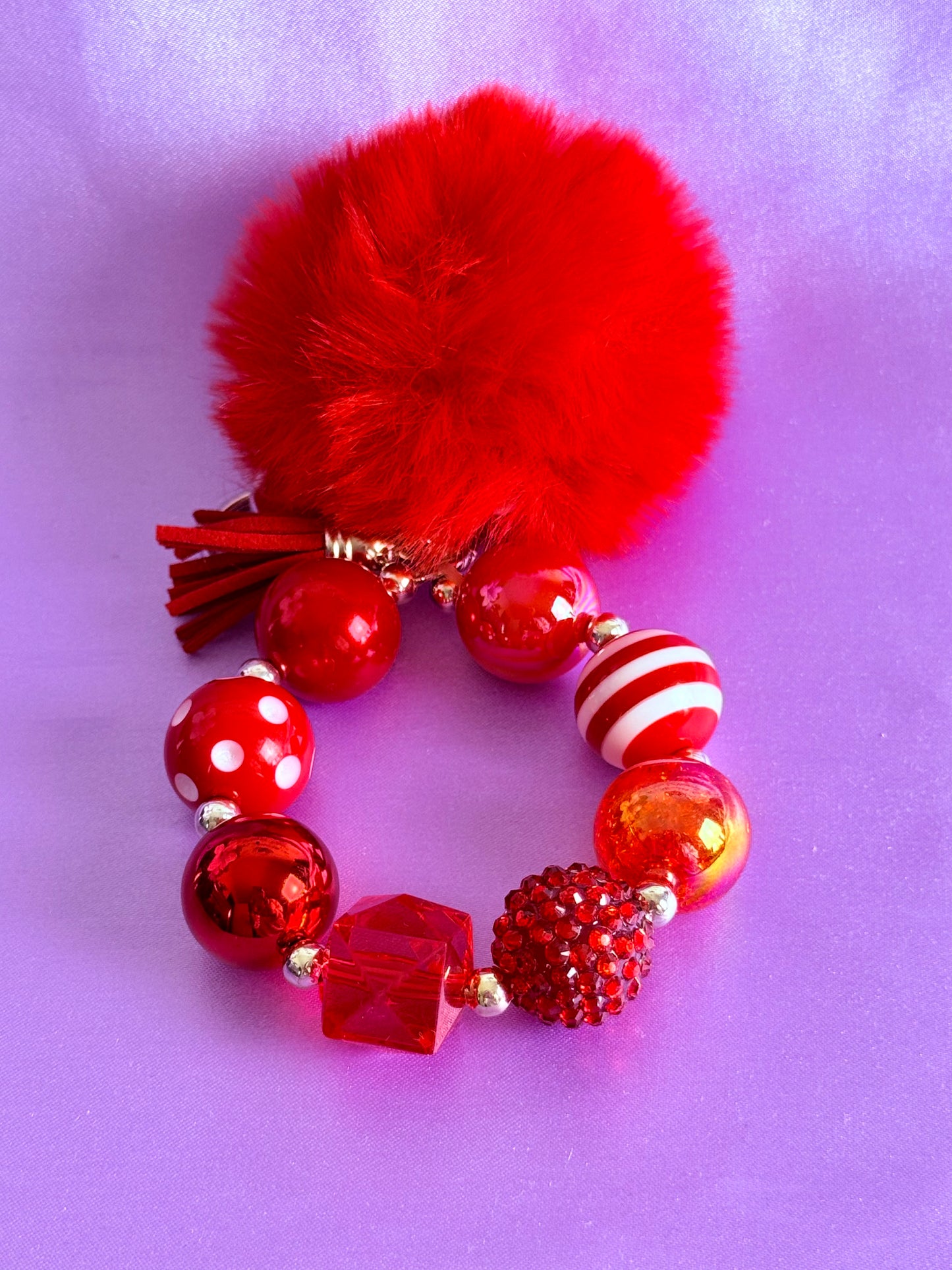 Beaded Keychain Wristlet