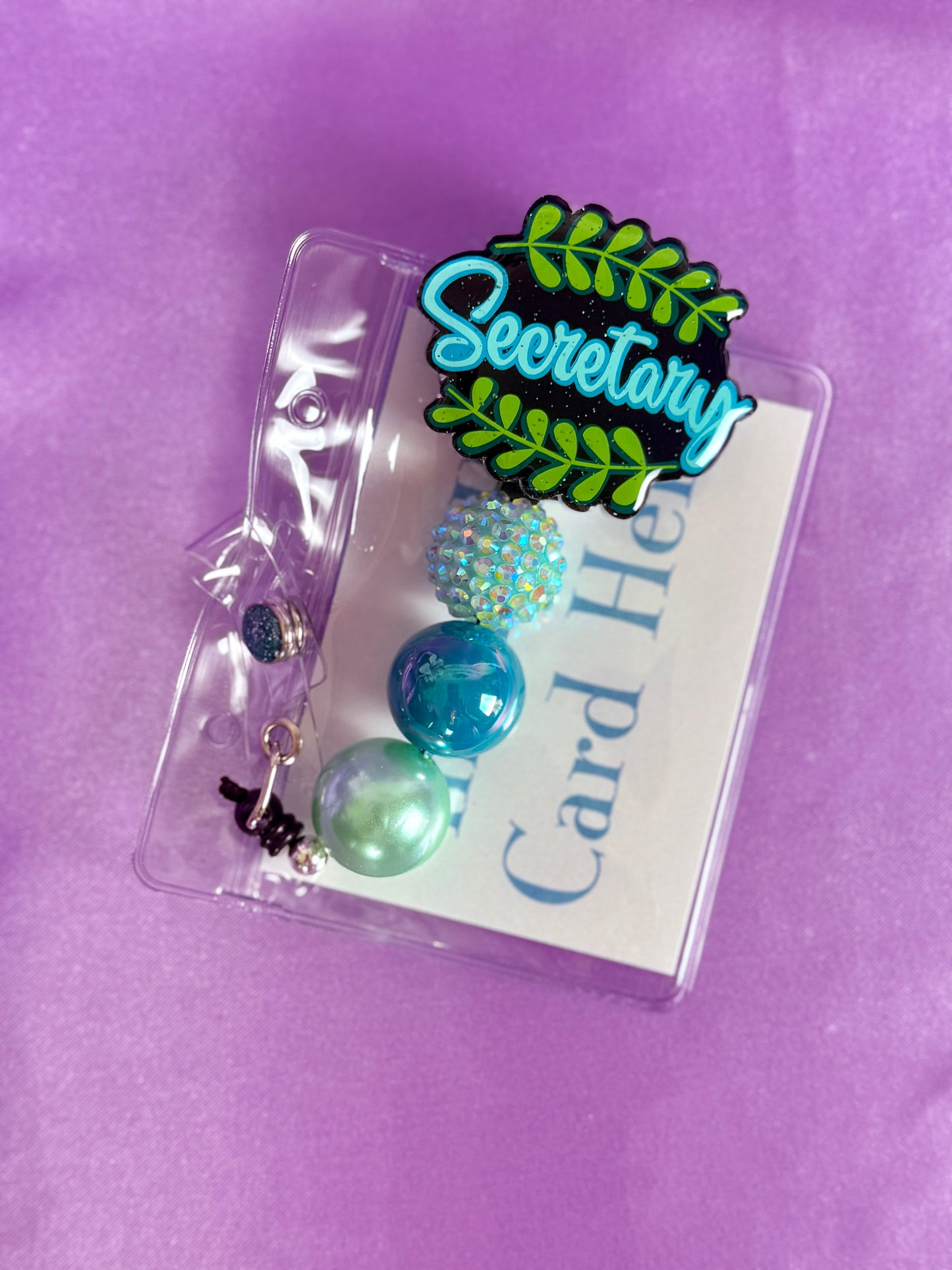 Beaded Badge Reel