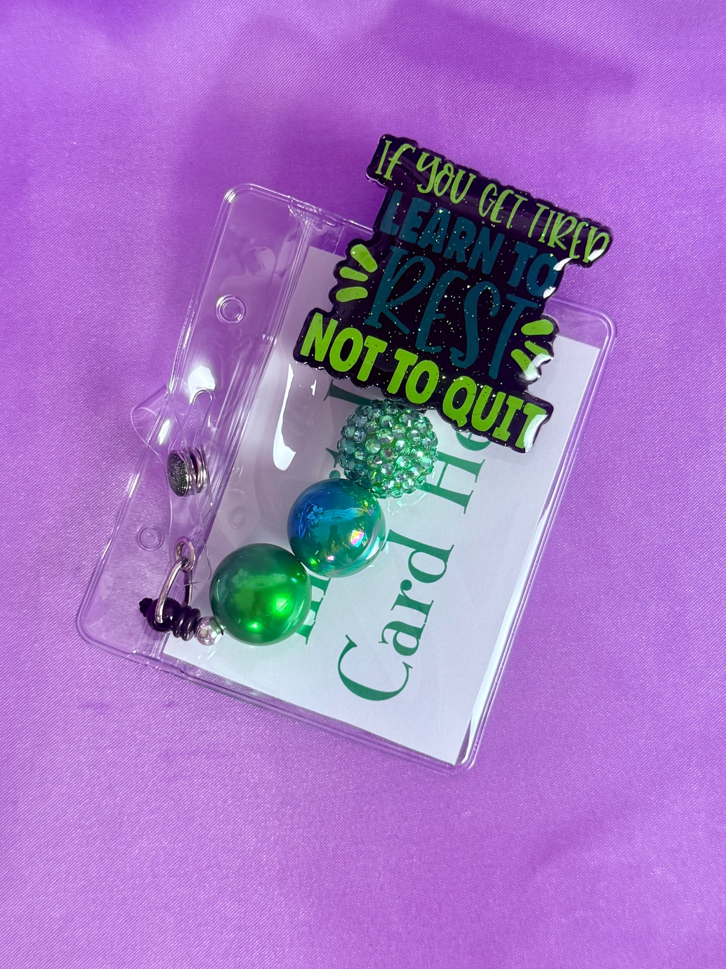 Beaded Badge Reel