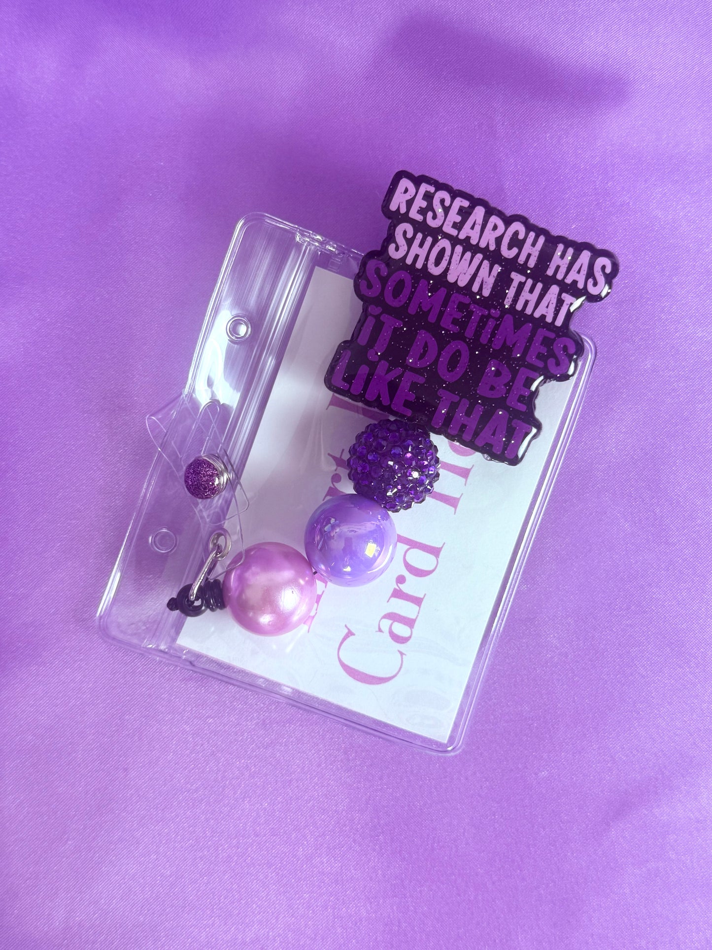 Beaded Badge Reel