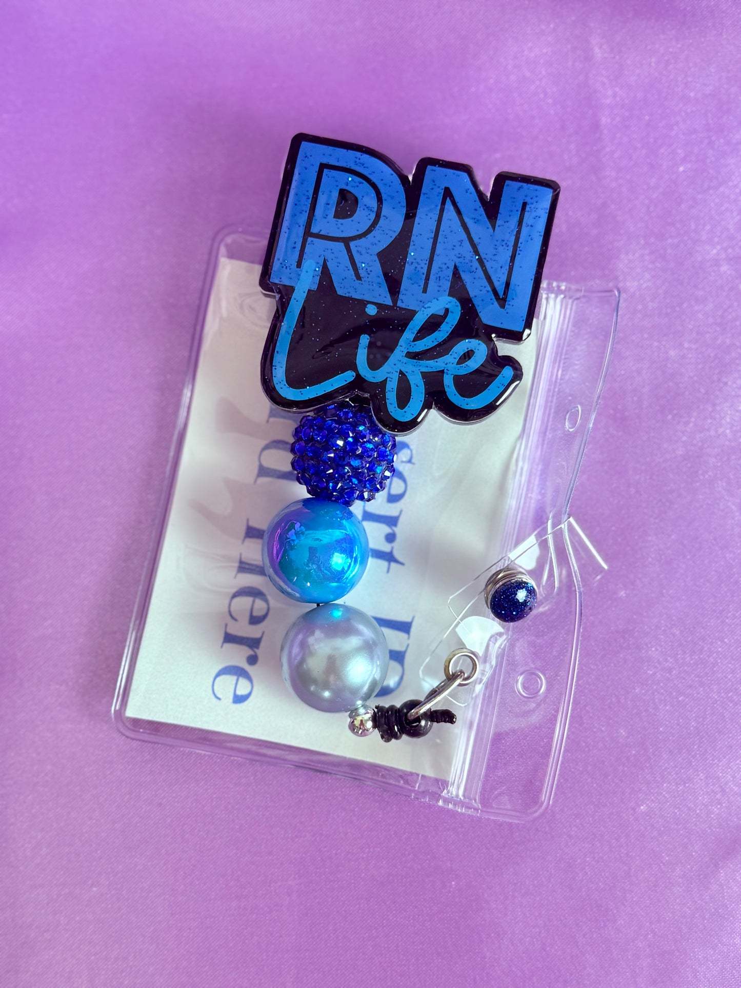 Beaded Badge Reel