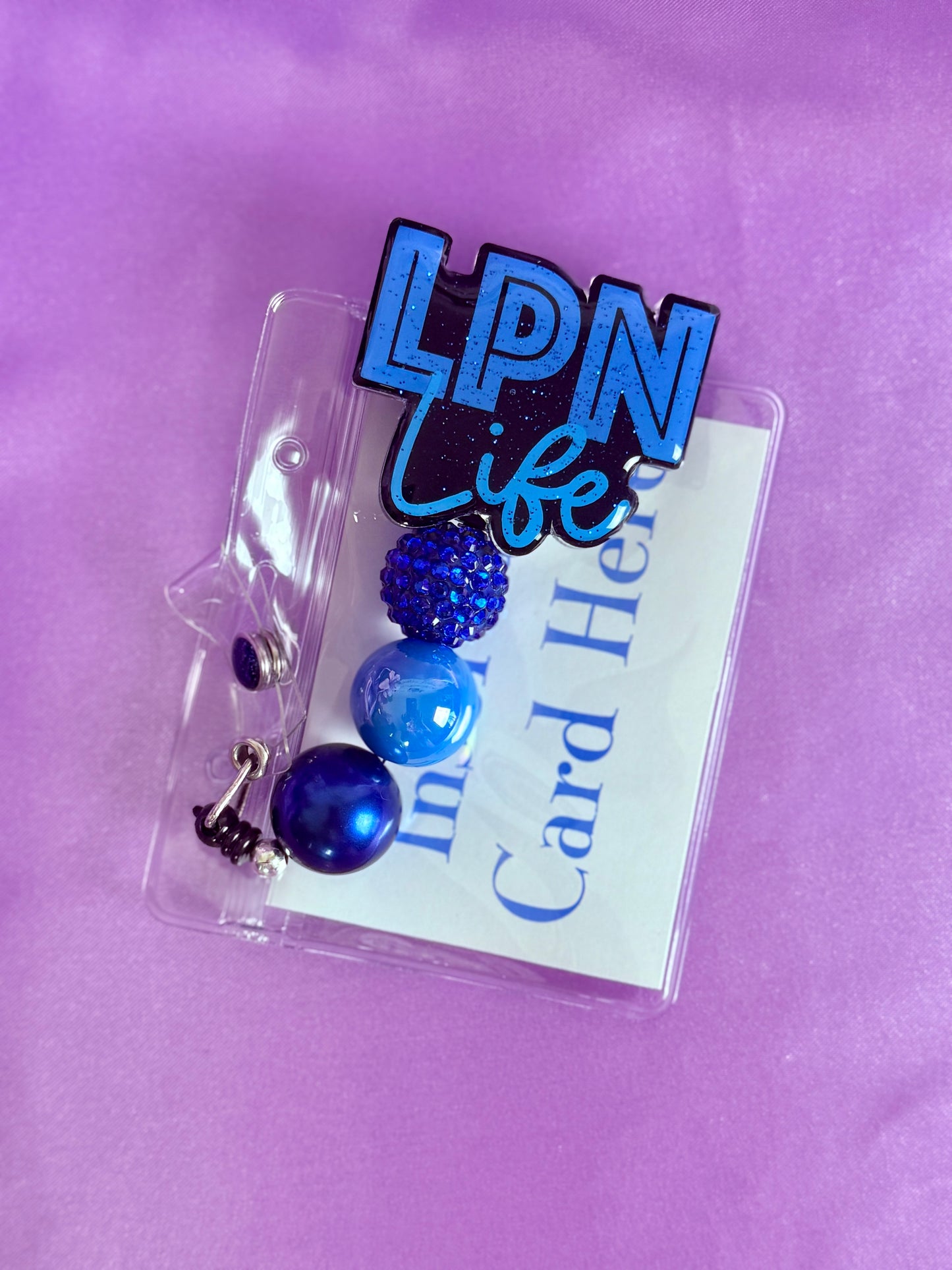 Beaded Badge Reel