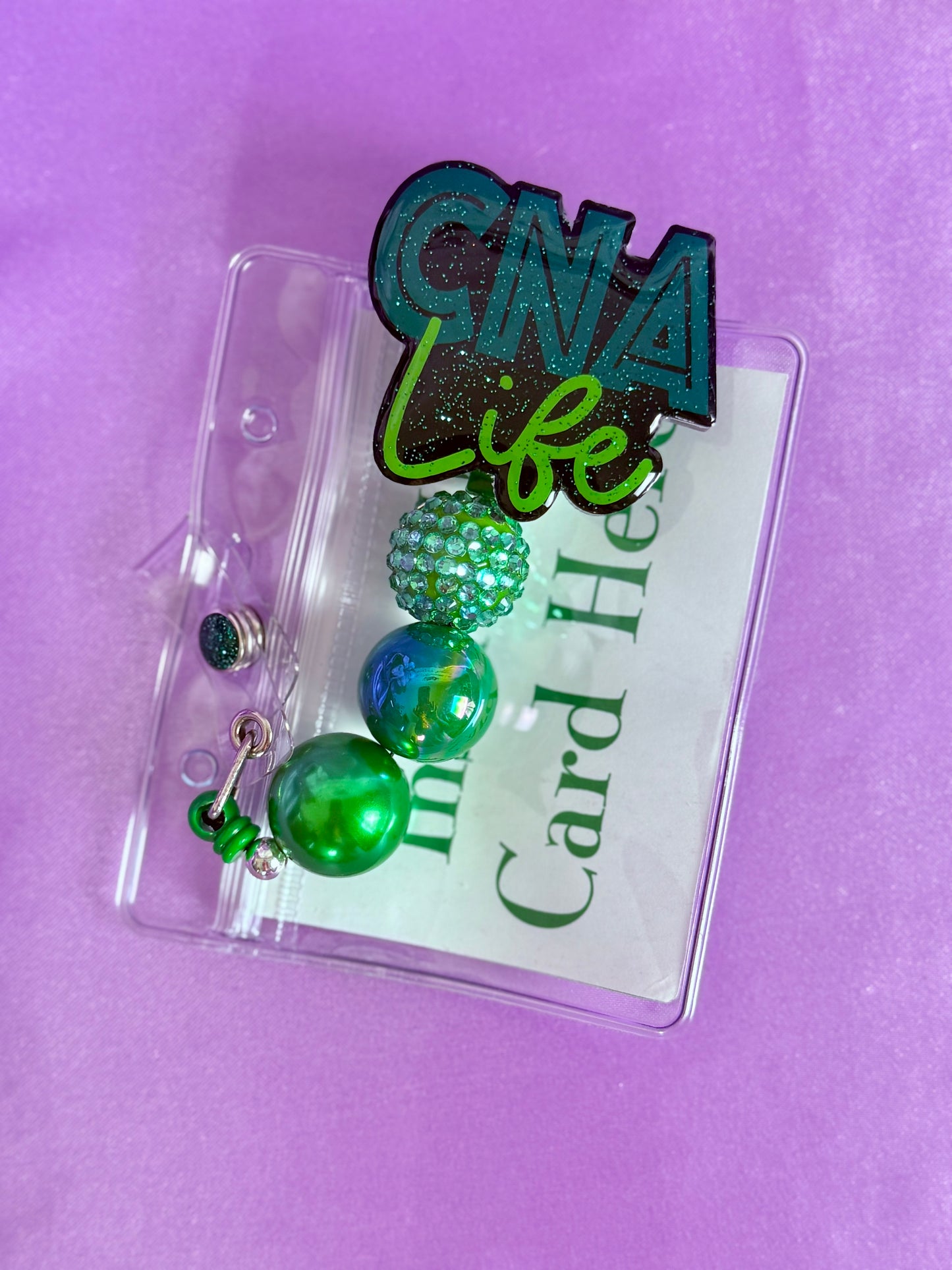 Beaded Badge Reel