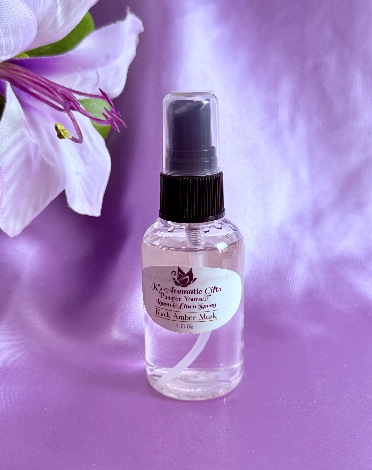 Black Amber Musk Room and Linen Spray