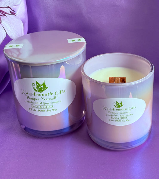 Sage & Citrus Handcrafted Soy Candle