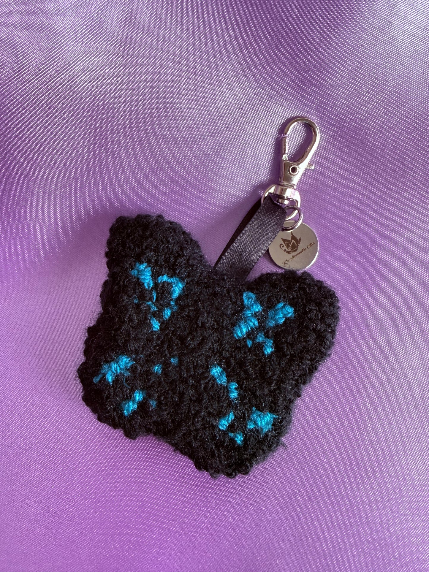 Butterfly Punch Needle Bag Charms