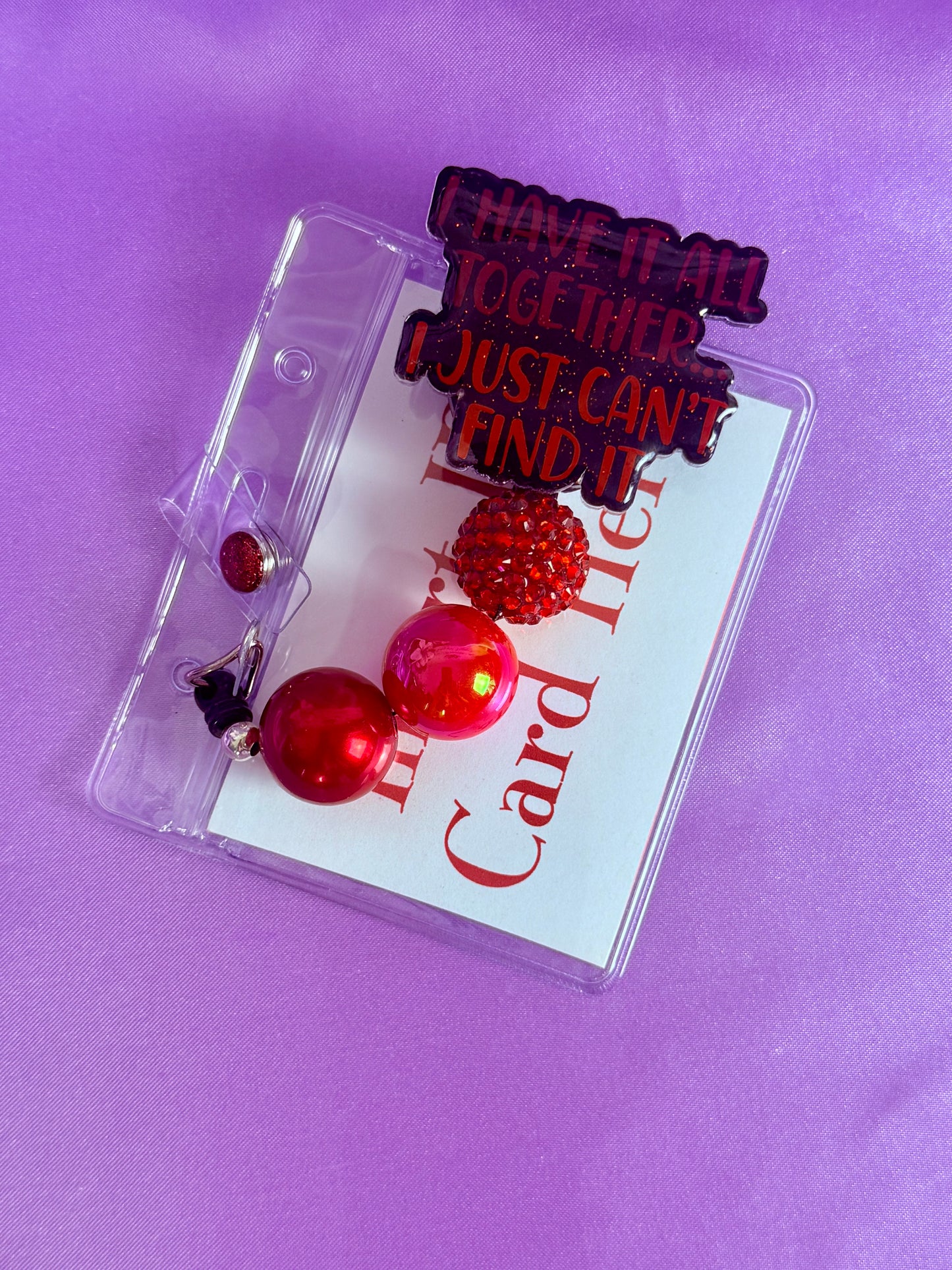 Beaded Badge Reel