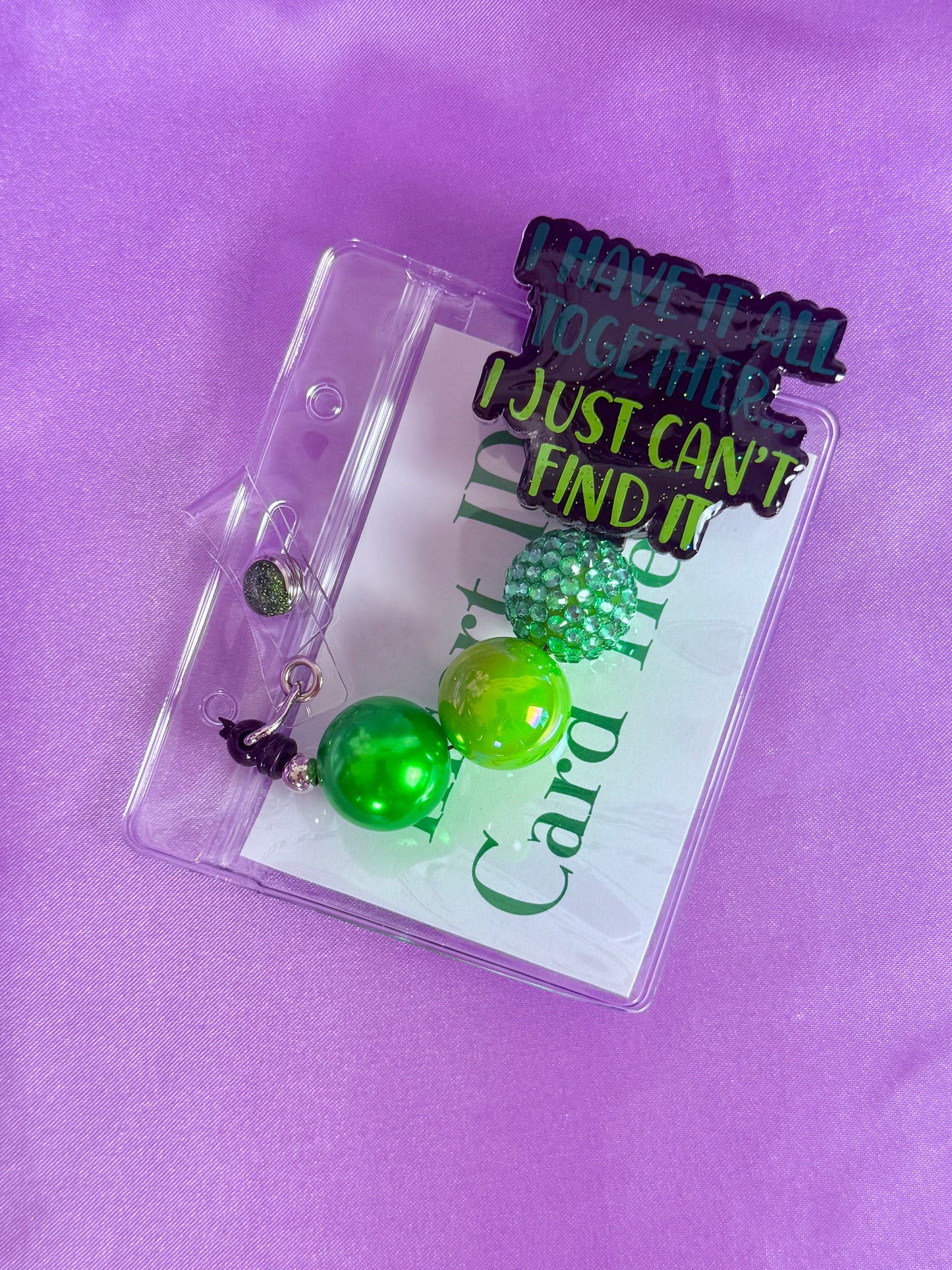 Beaded Badge Reel