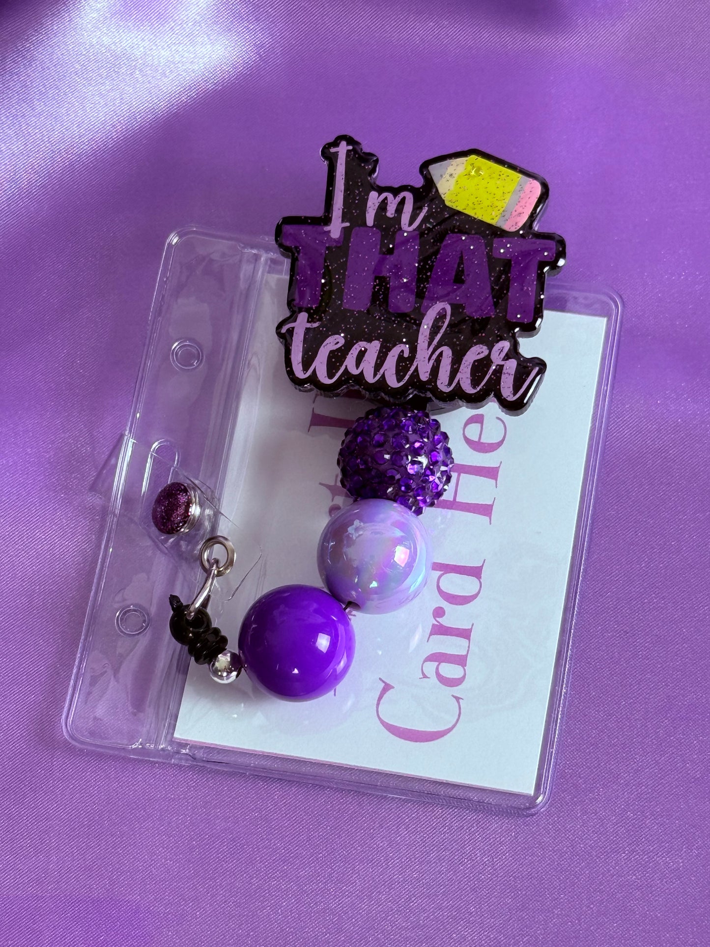 Beaded Badge Reel