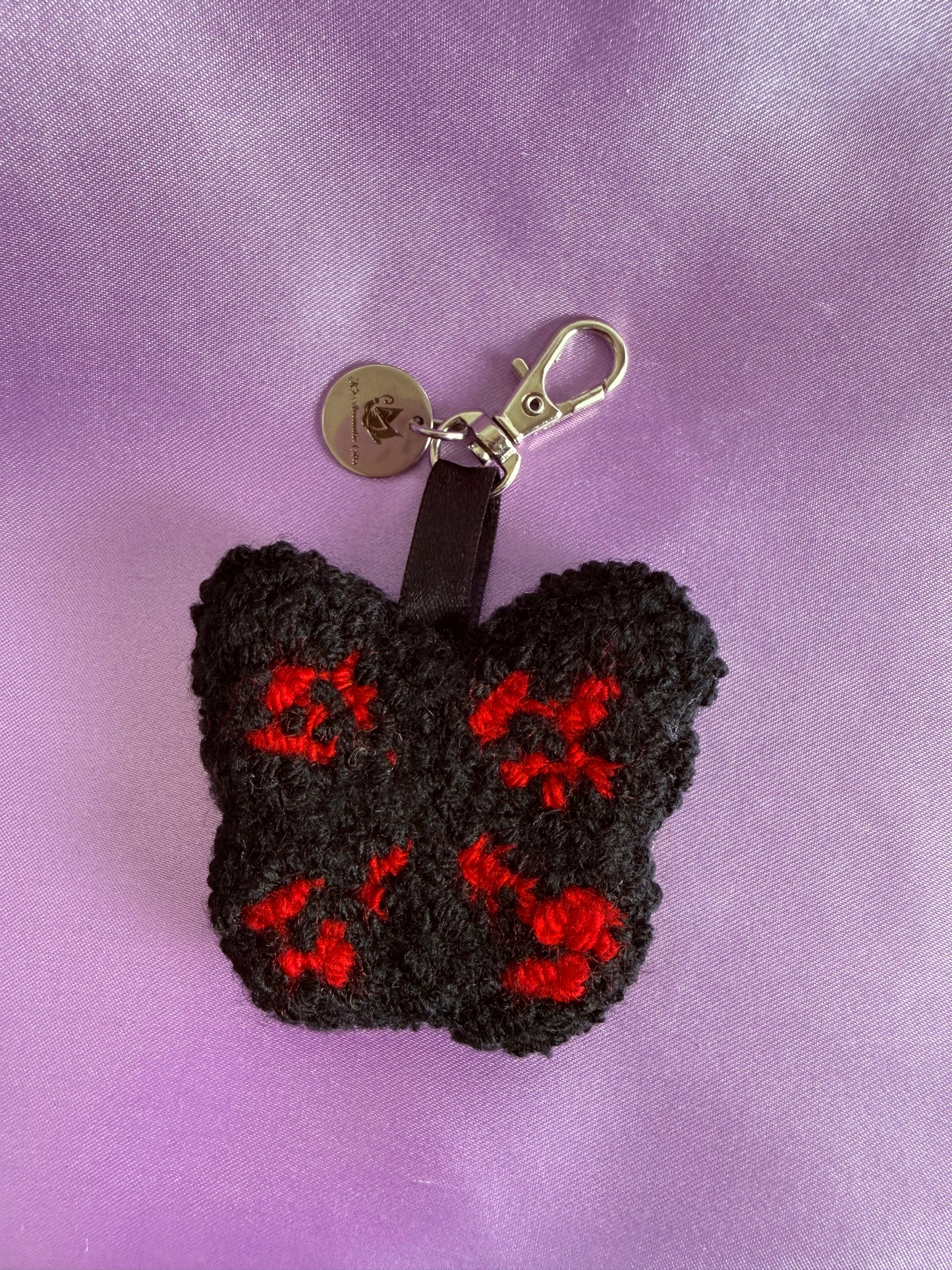Butterfly Punch Needle Bag Charms