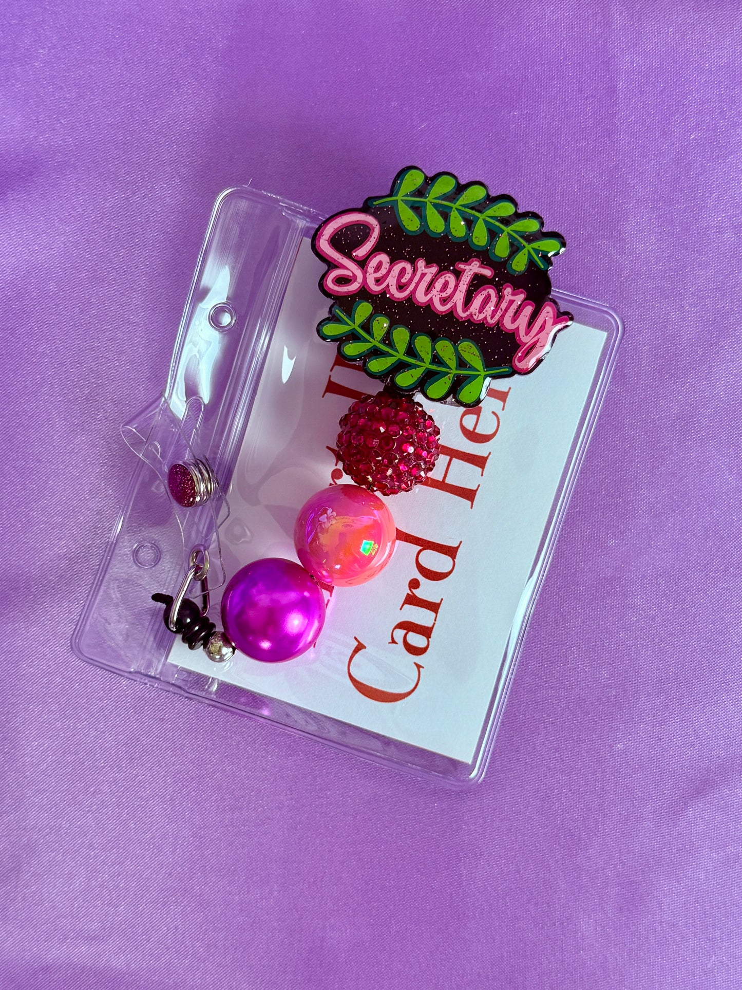 Beaded Badge Reel