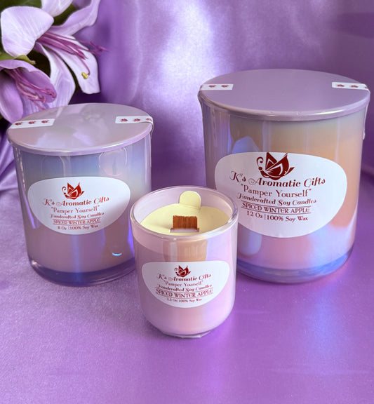 Spiced Winter Apple Handcrafted Soy Candle