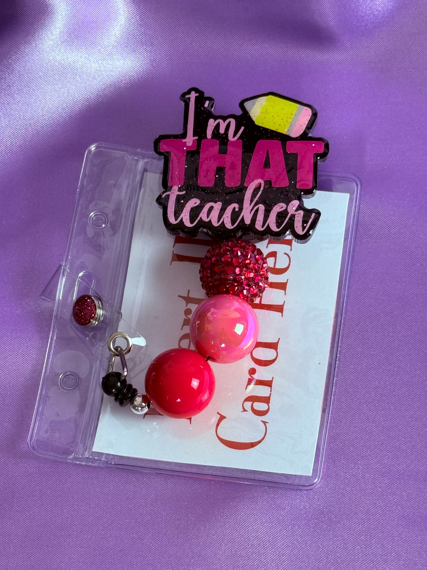 Beaded Badge Reel
