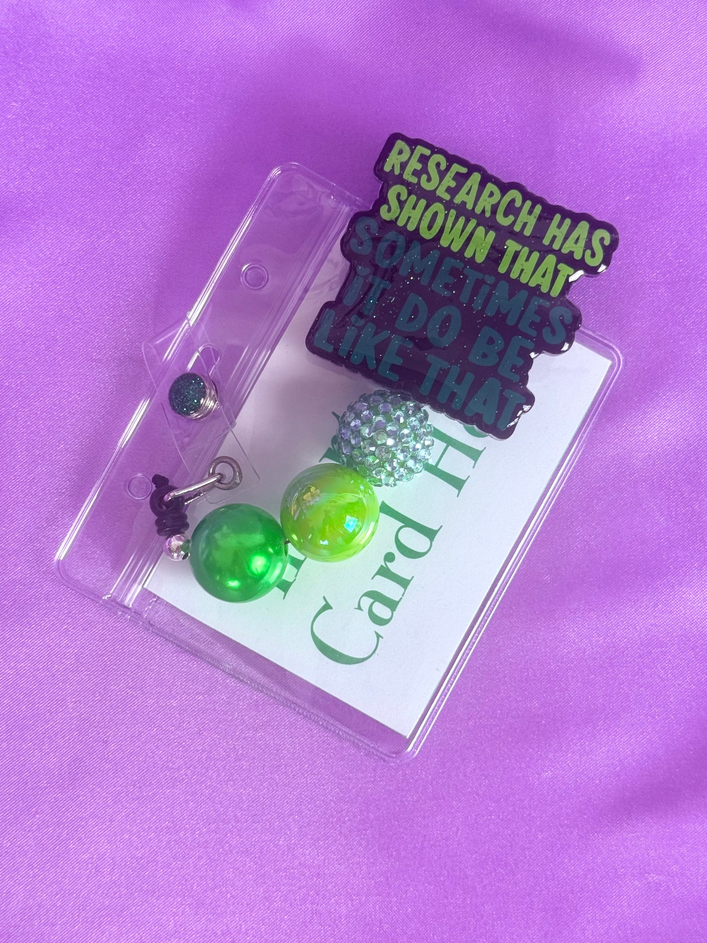 Beaded Badge Reel