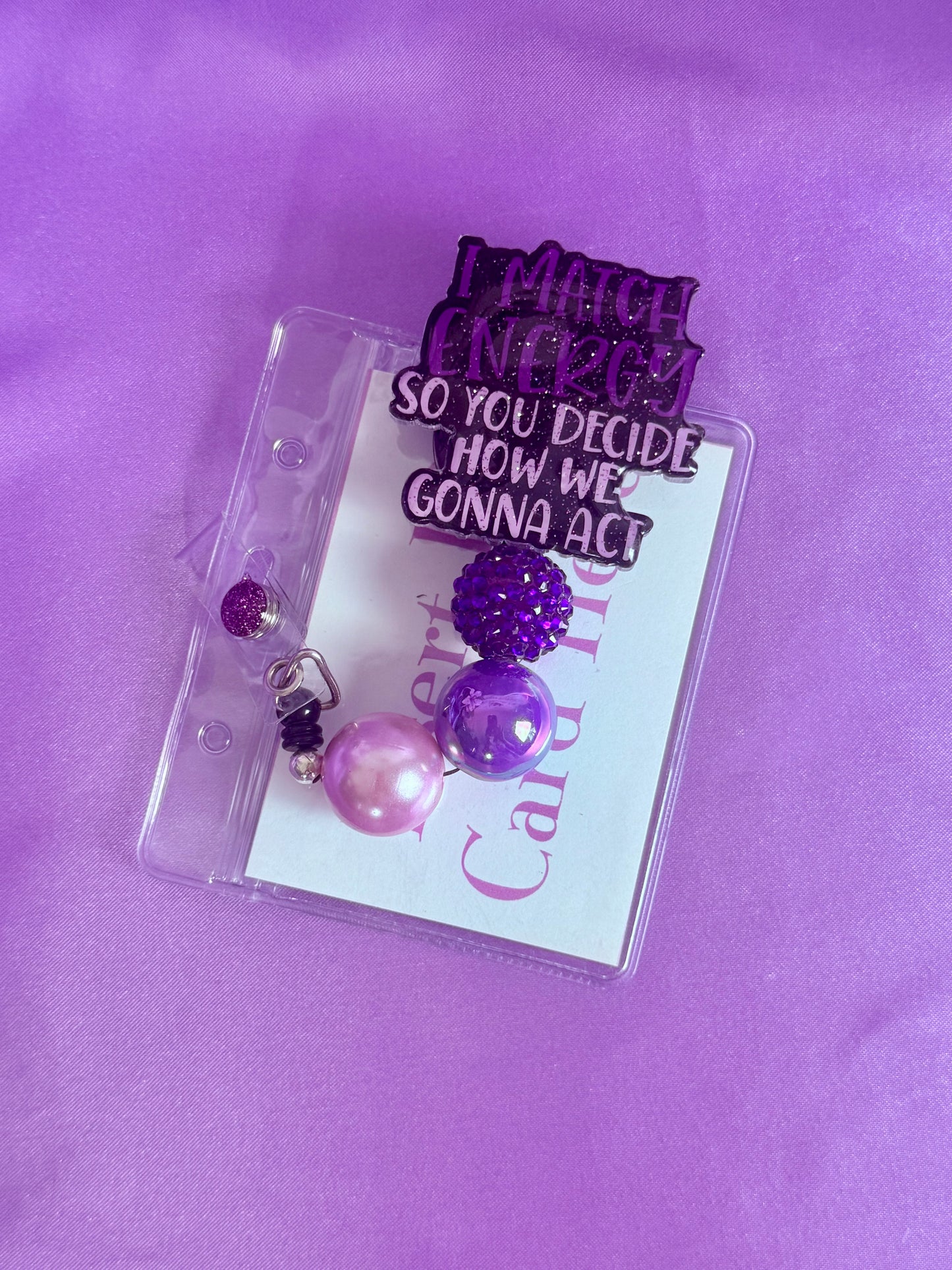 Beaded Badge Reel