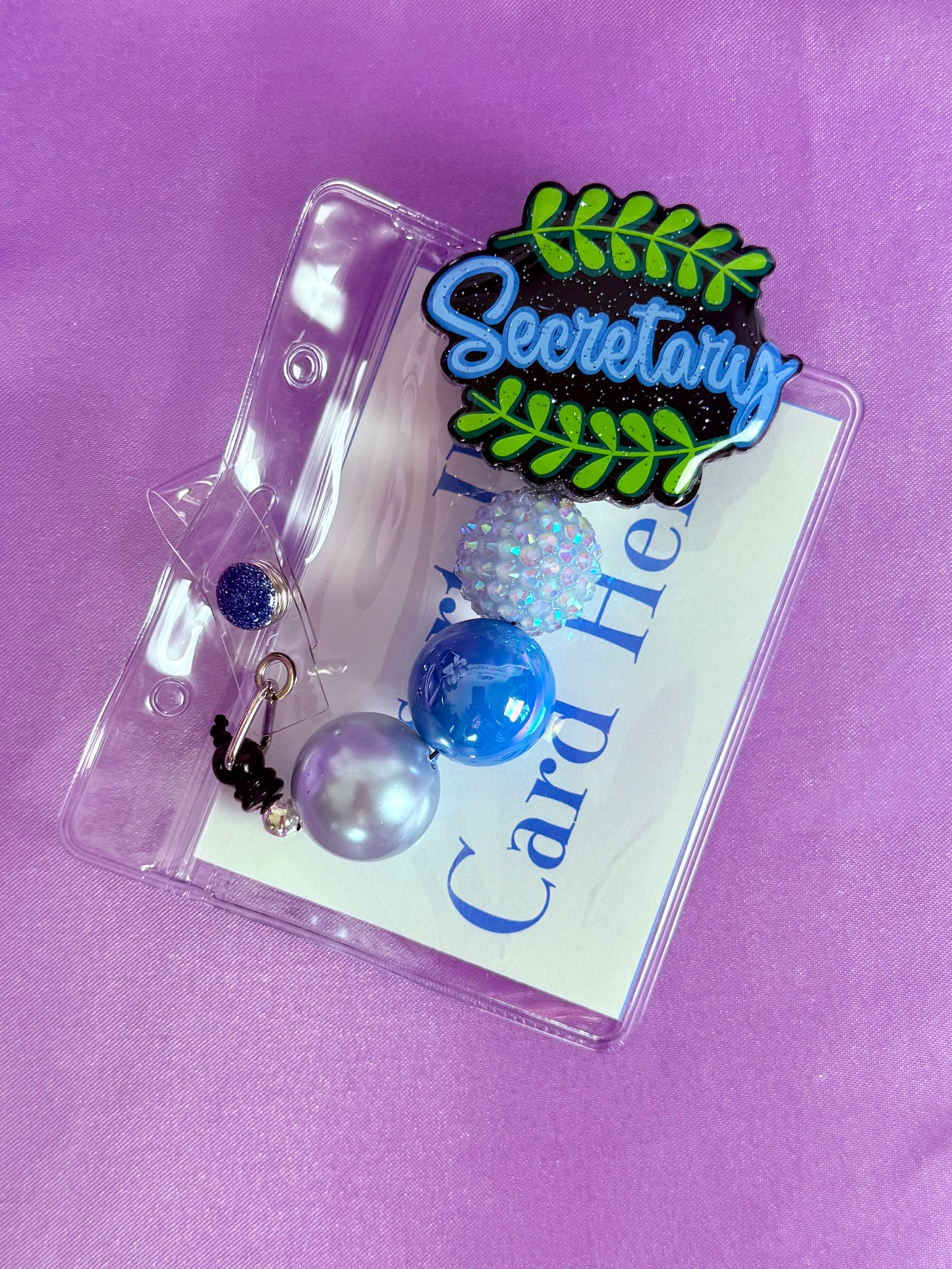 Beaded Badge Reel