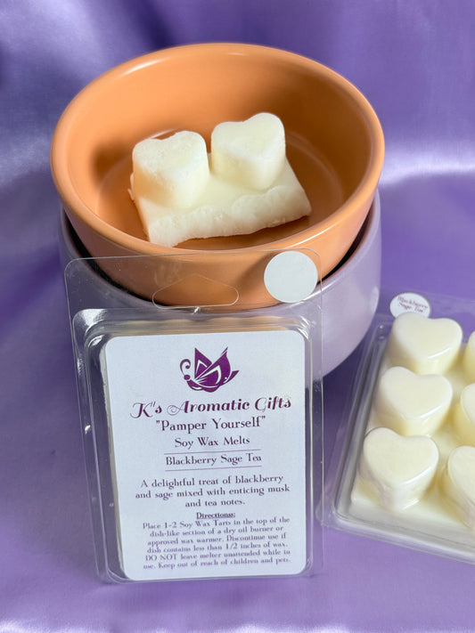 Blackberry Sage Tea Handcrafted Soy Wax Melts