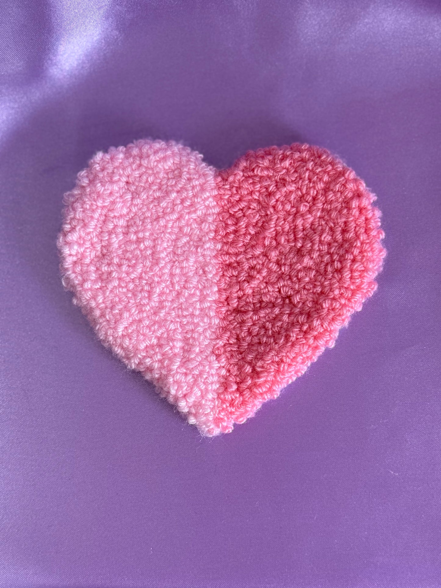 Heart Punch Needle Mug Coasters