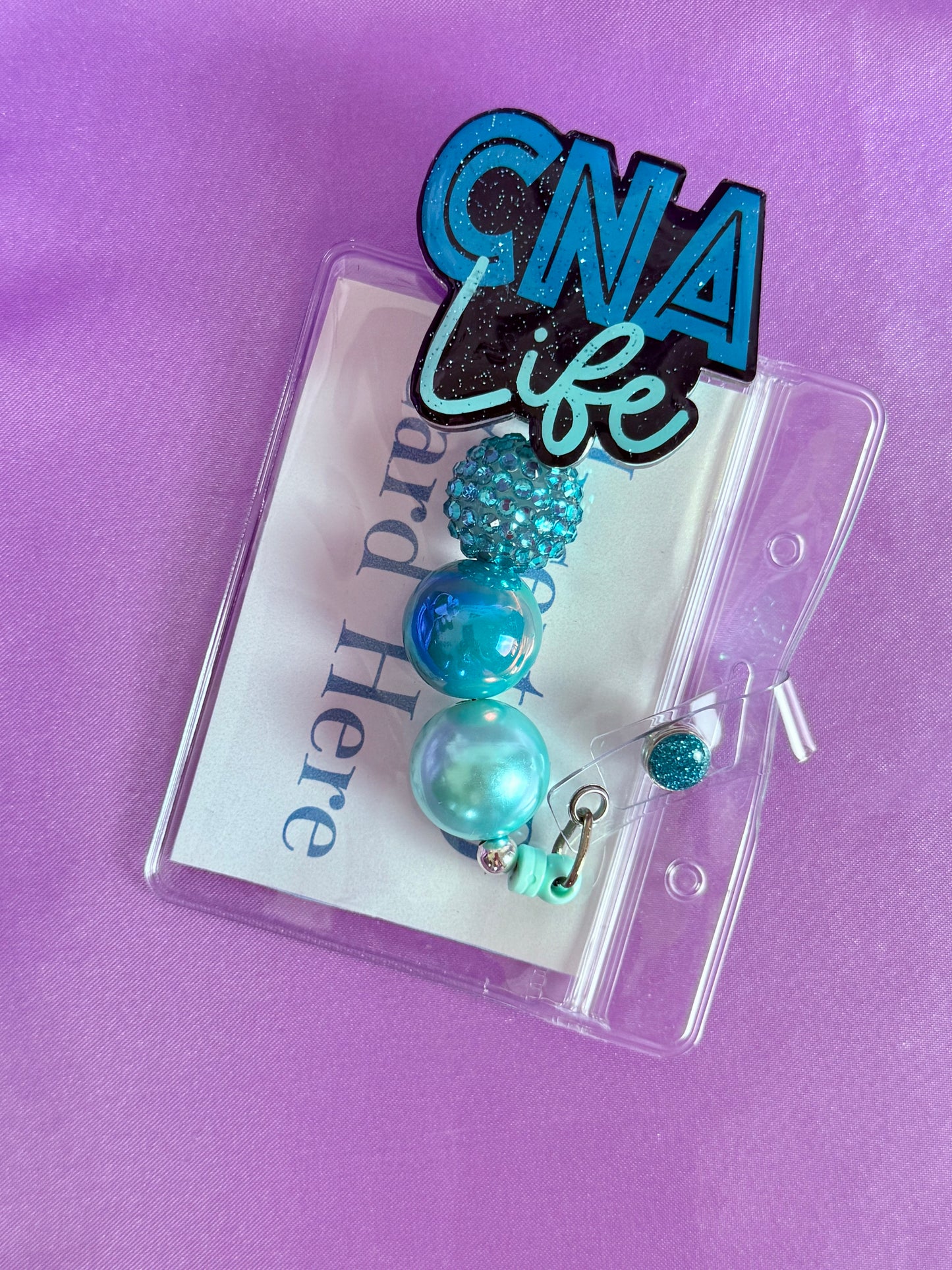 Beaded Badge Reel