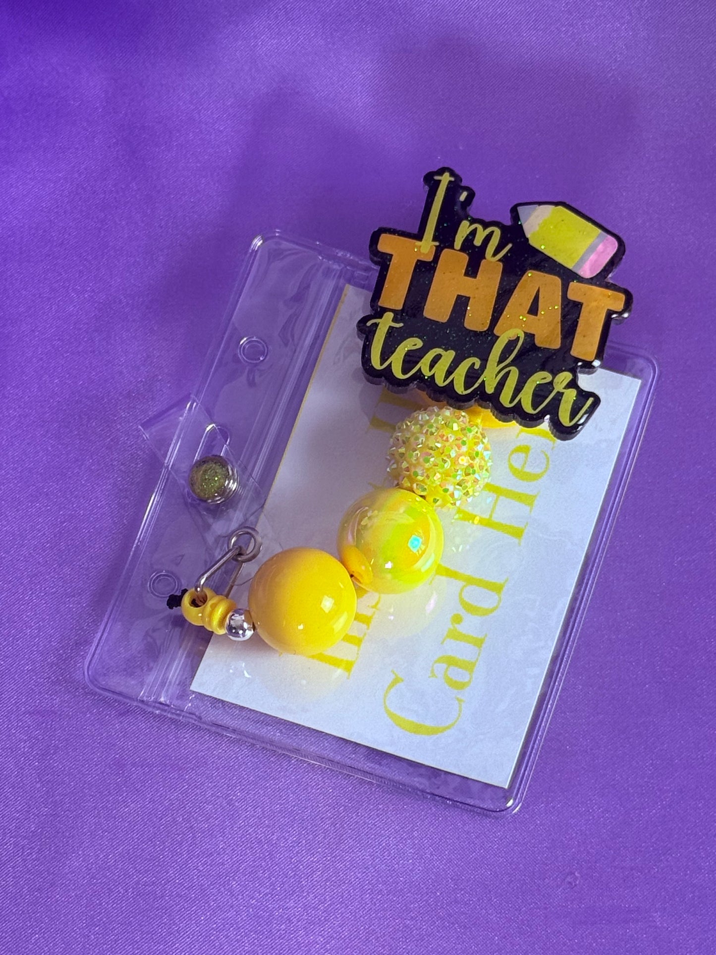 Beaded Badge Reel
