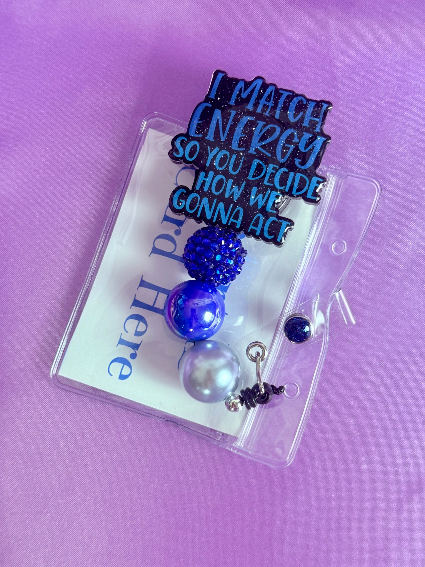 Beaded Badge Reel