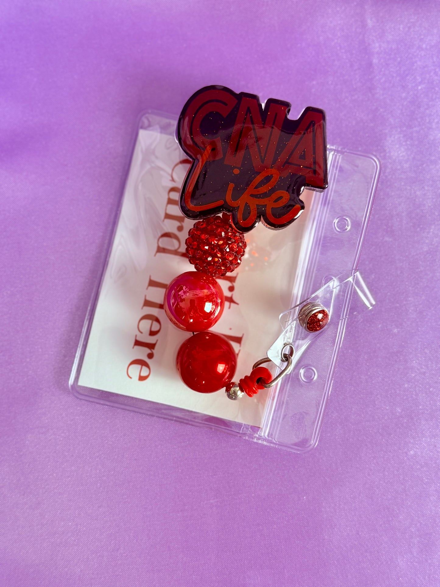 Beaded Badge Reel