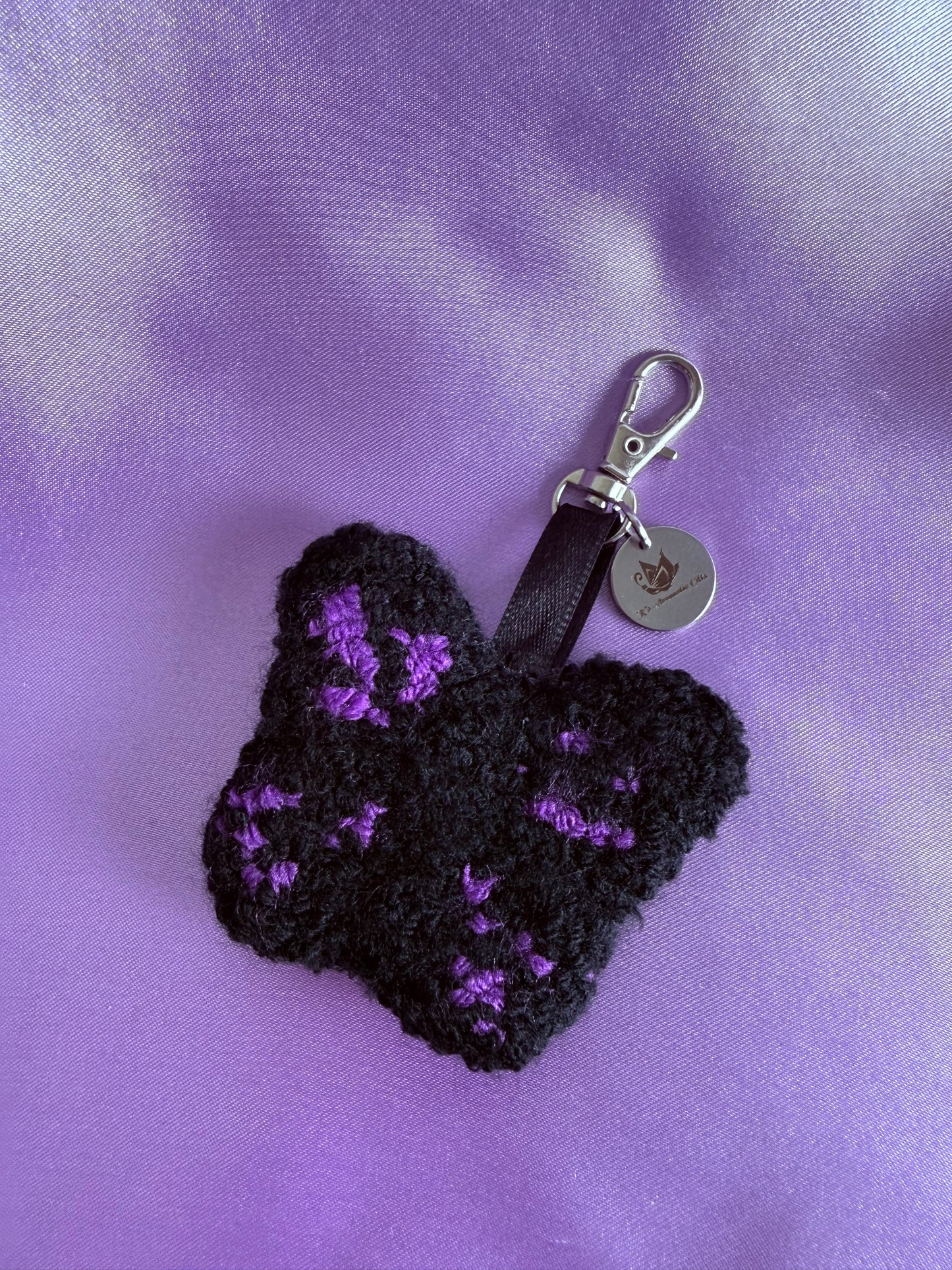 Butterfly Punch Needle Bag Charms