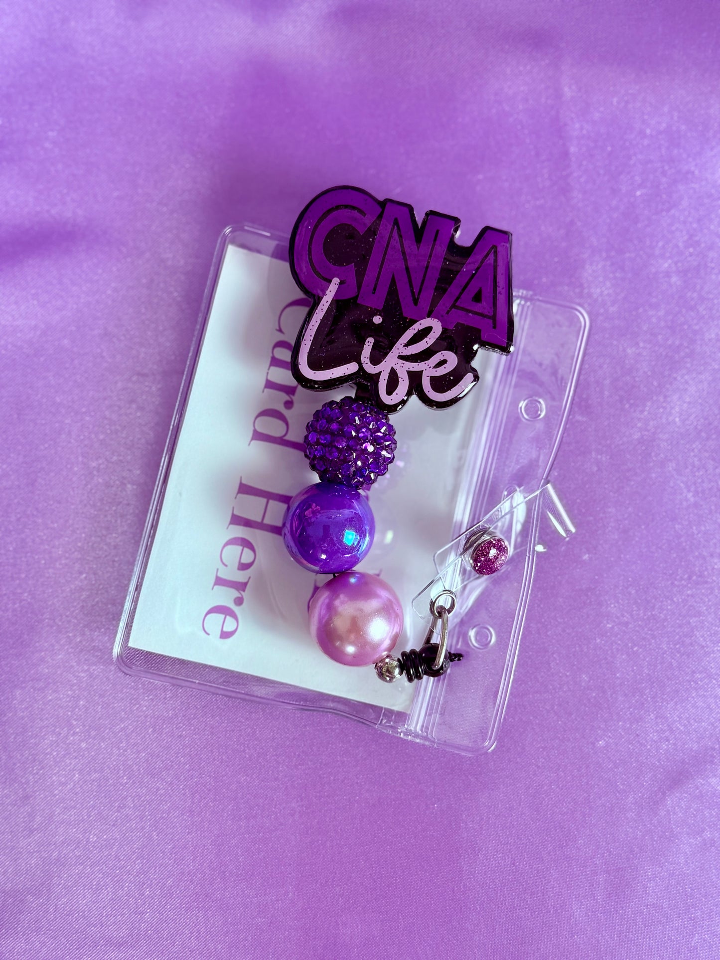 Beaded Badge Reel
