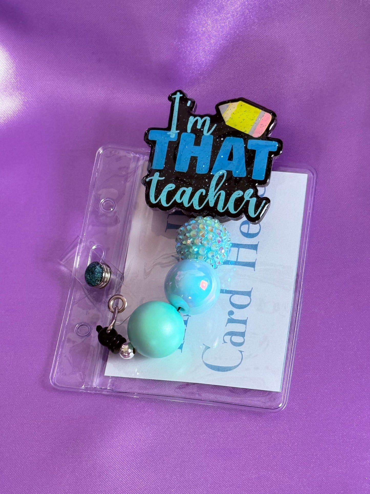 Beaded Badge Reel