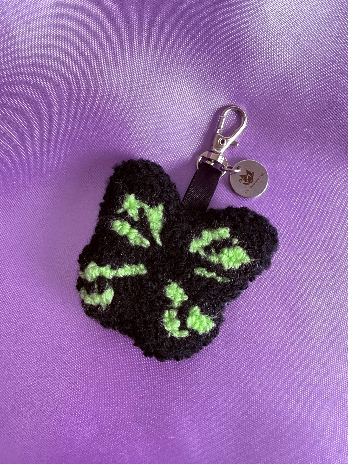 Butterfly Punch Needle Bag Charms