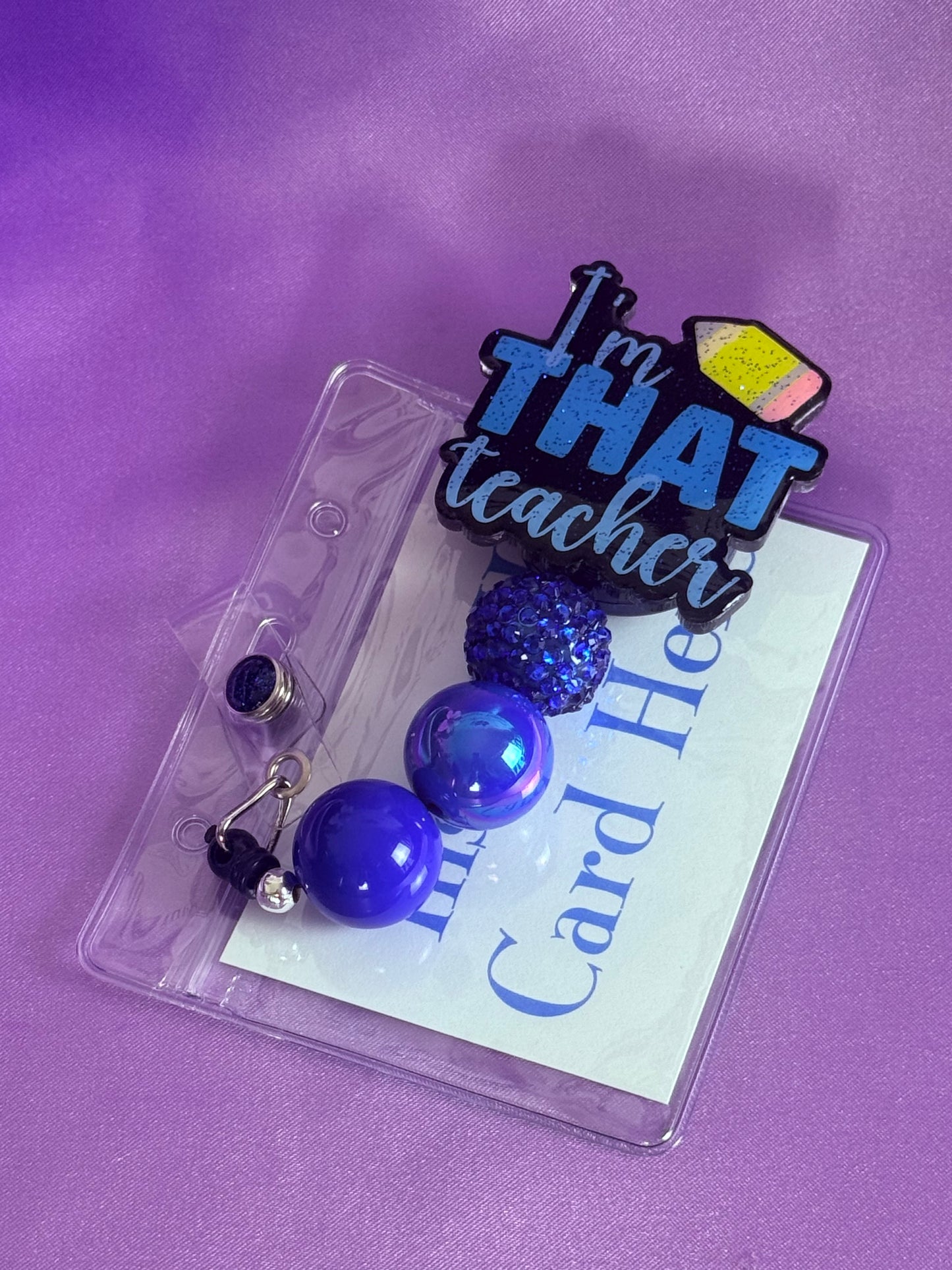 Beaded Badge Reel